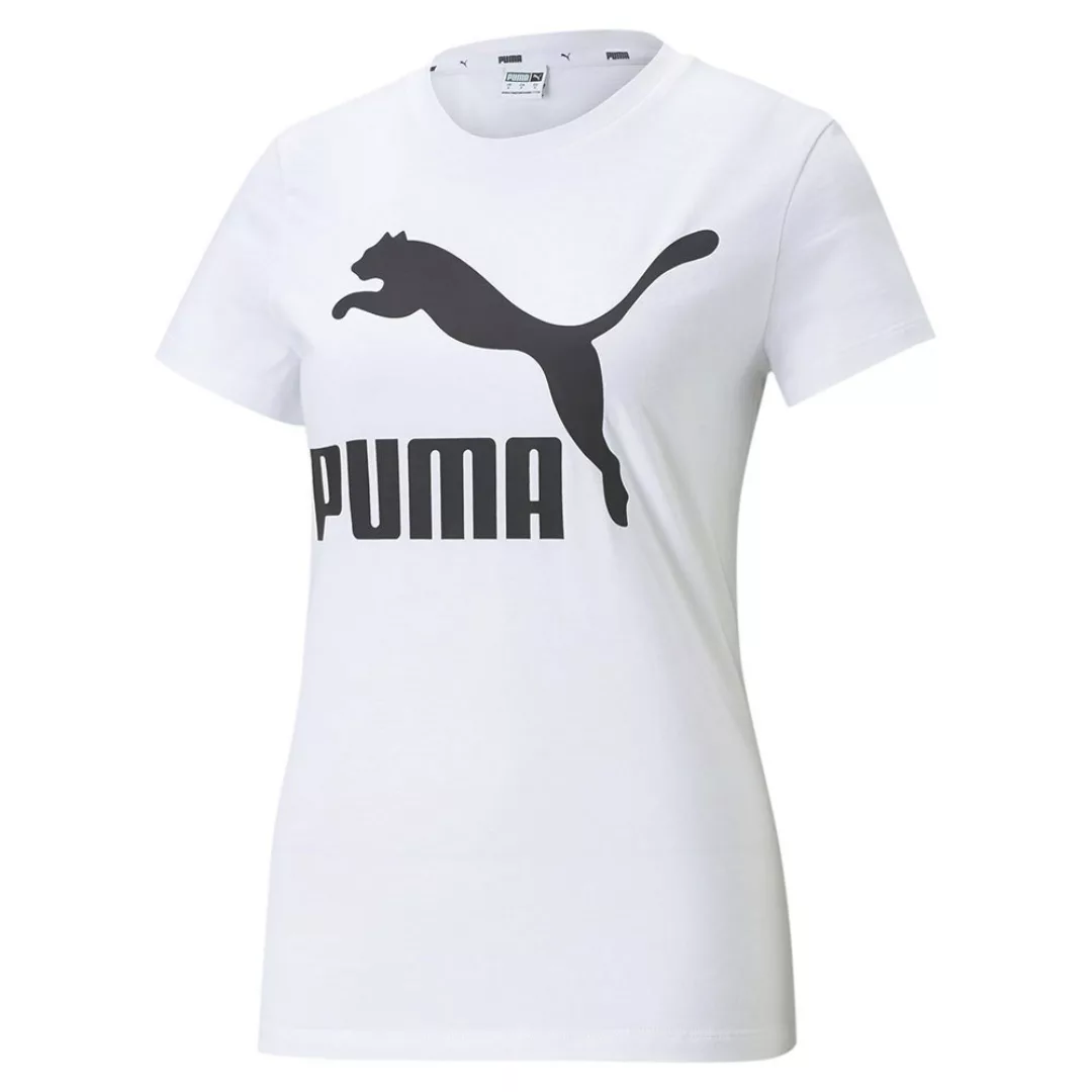 Puma Select Classics Logo Kurzärmeliges T-shirt M Puma White günstig online kaufen