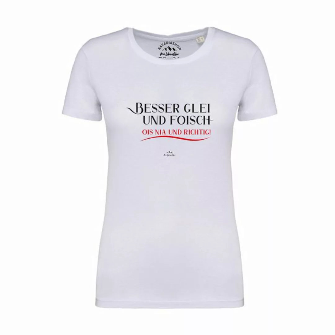 Bavariashop T-Shirt Damen T-Shirt "Besser glei und foisch... günstig online kaufen