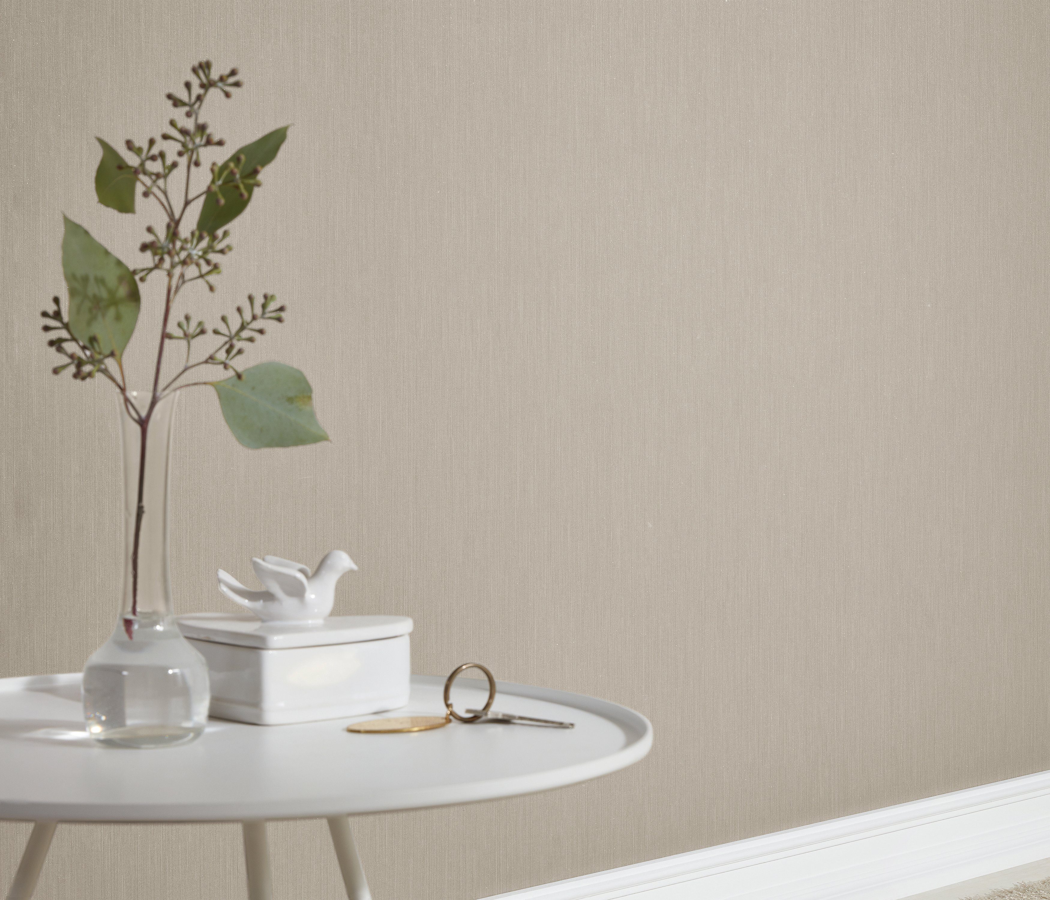 Erismann Vliestapete Guido Maria Kretschmer Fashion for Walls Uni Taupe günstig online kaufen