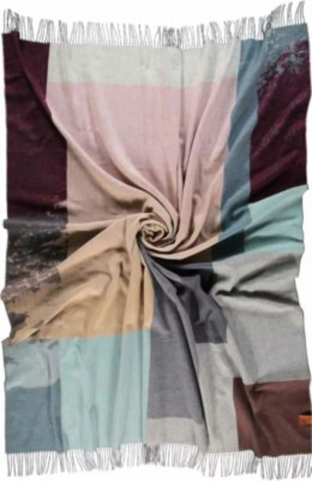 FRAAS Sustainability Edition - Cashmink®-Decke mit Colour Block Design - Ma günstig online kaufen