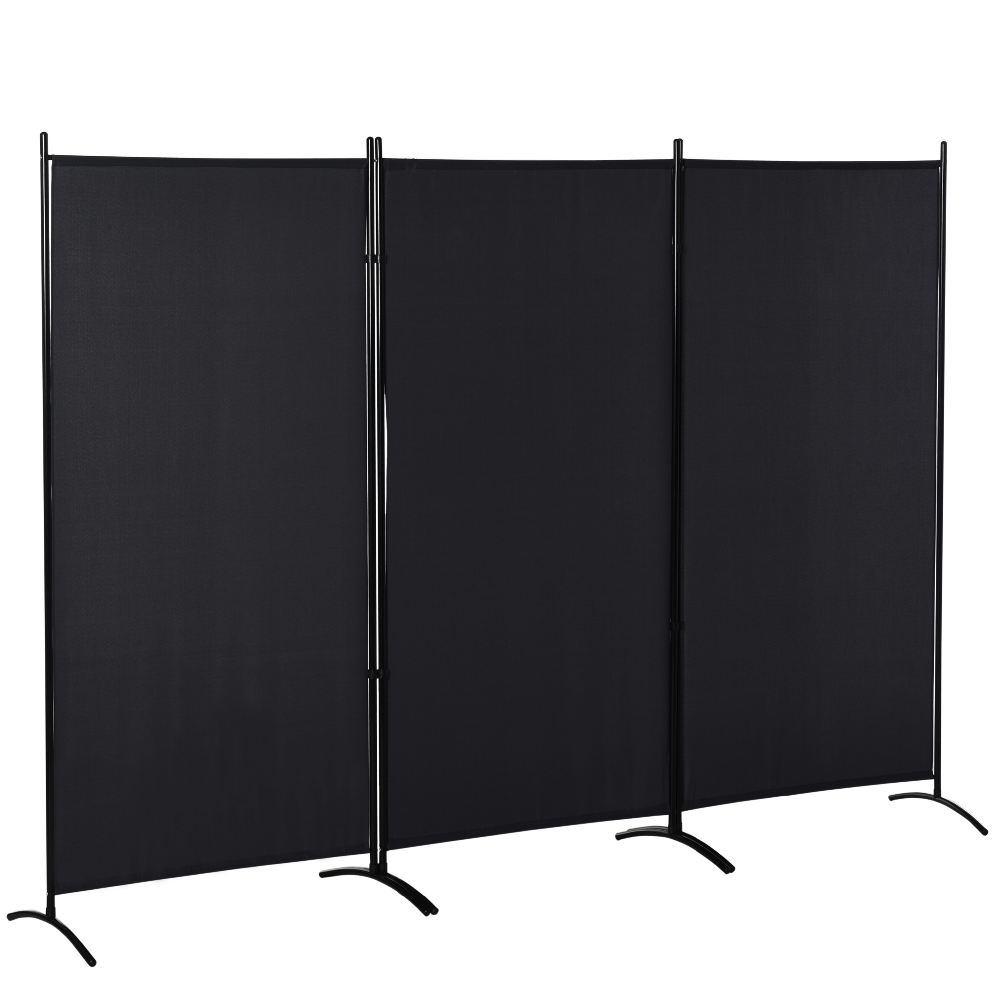 HOMCOM Paravent 3 Paneele Maße 2,53L x 0,5B x 1,82H m Seitenstore Sichtschu günstig online kaufen