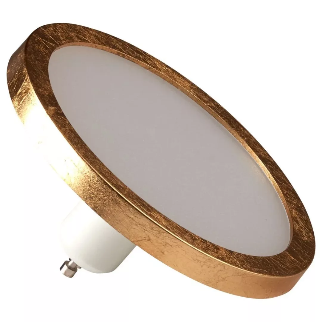 SHYNE LED GU10 Panelleuchtmittel, 110mm, dimmbar in Gold günstig online kaufen