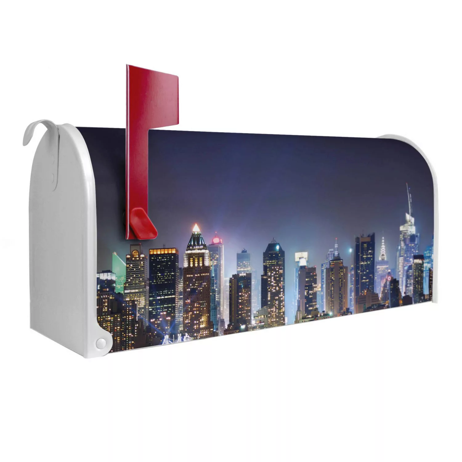 Banjado Amerikanischer Briefkasten Weiß 48x22x16cm US Mailbox Letterbox Pos günstig online kaufen