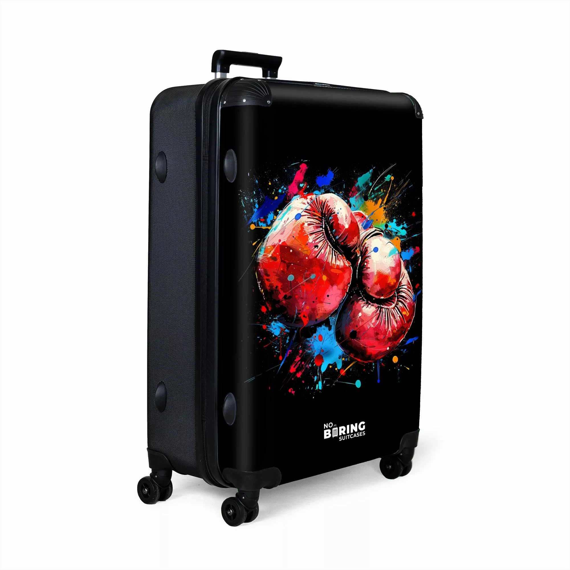 NoBoringSuitcases.com© Hartschalen-Trolley Rote Boxhandschuhe mit Farbe günstig online kaufen