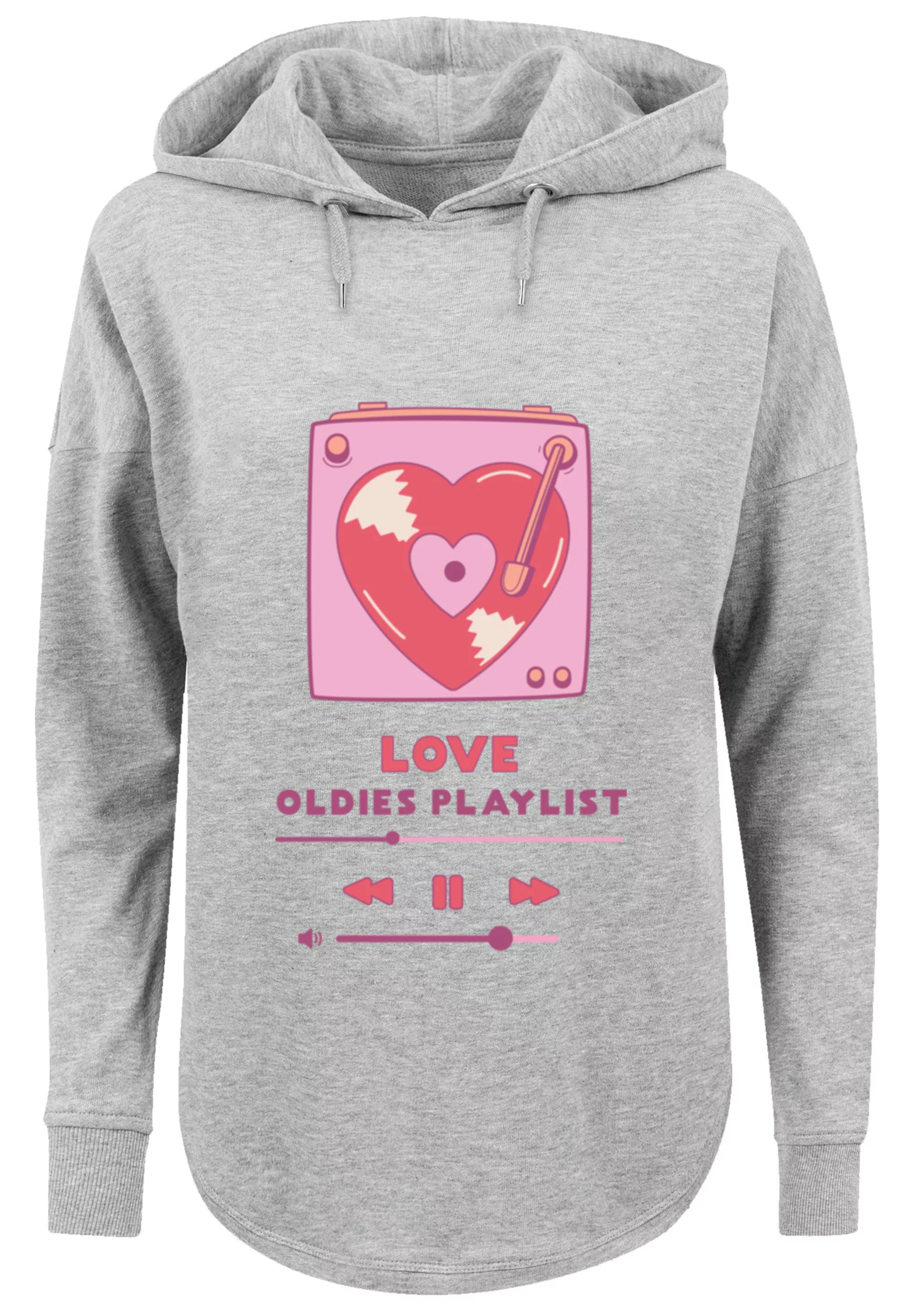 F4NT4STIC Kapuzenpullover "Love Oldies Playlist Valentinstag", Premium Qual günstig online kaufen