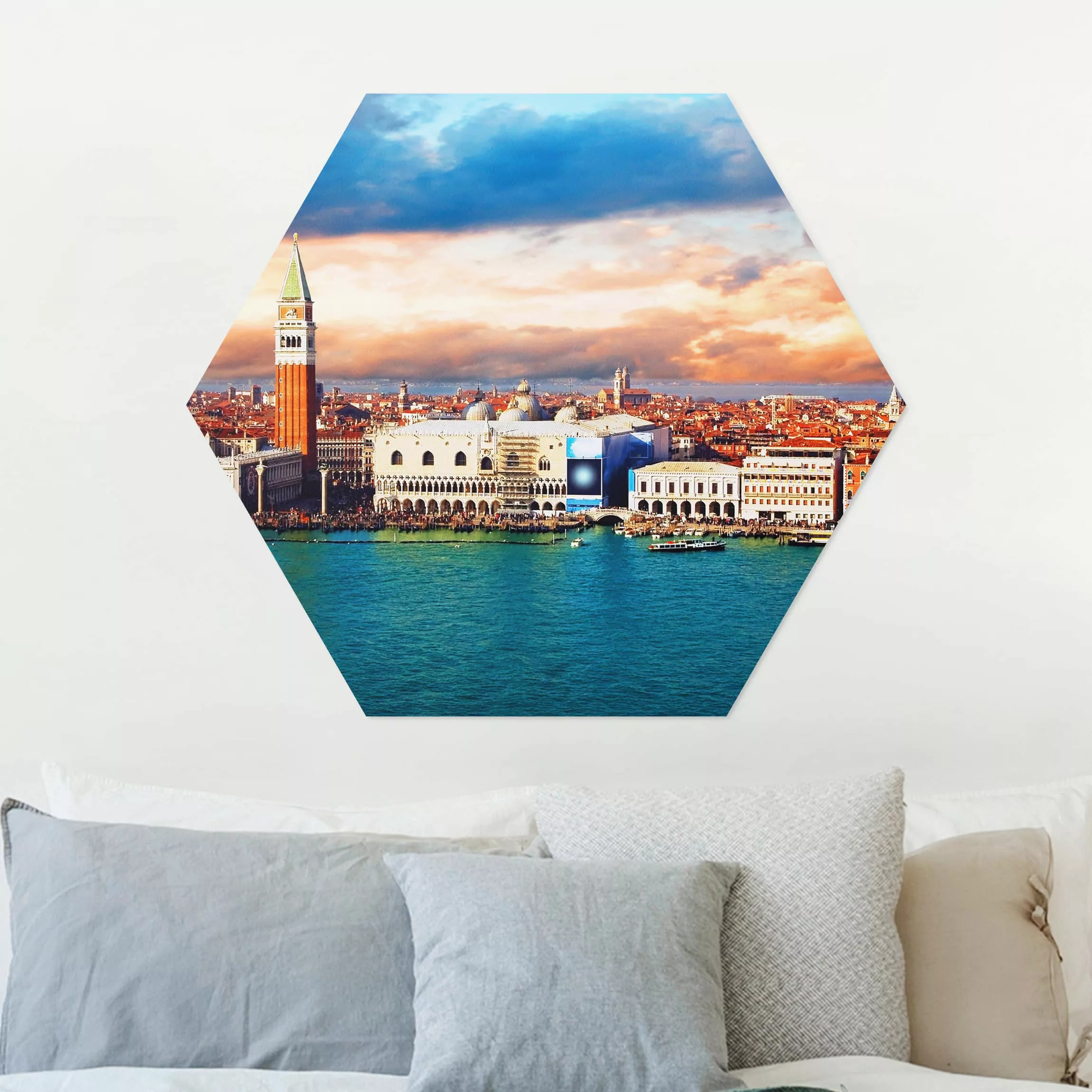 Hexagon-Alu-Dibond Bild Venezia Eve günstig online kaufen