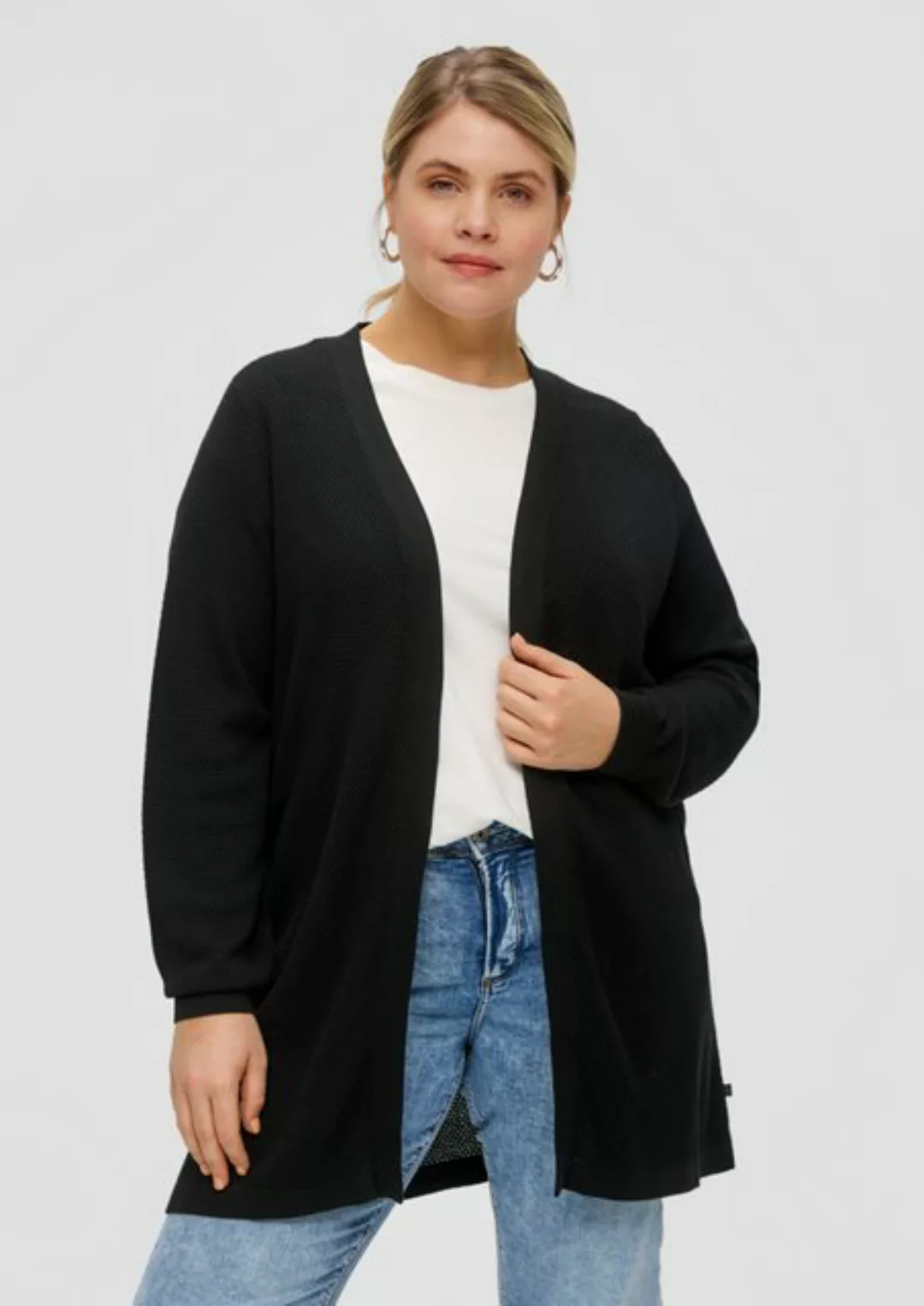 QS Strickjacke Longcardigan aus Strick günstig online kaufen