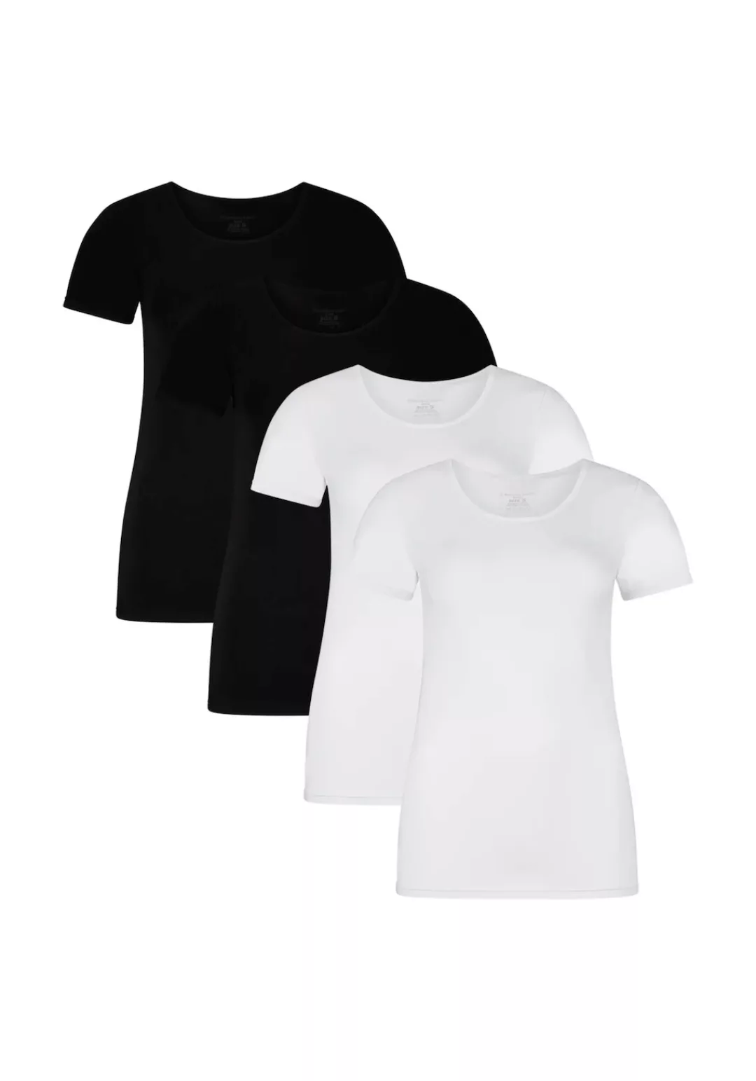 Bamboo basics Unterhemd "T-Shirt KATE 4er Pack" günstig online kaufen