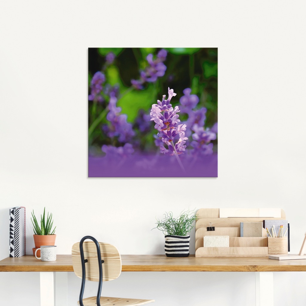 Artland Glasbild »Lavendel«, Blumen, (1 St.), in verschiedenen Größen günstig online kaufen