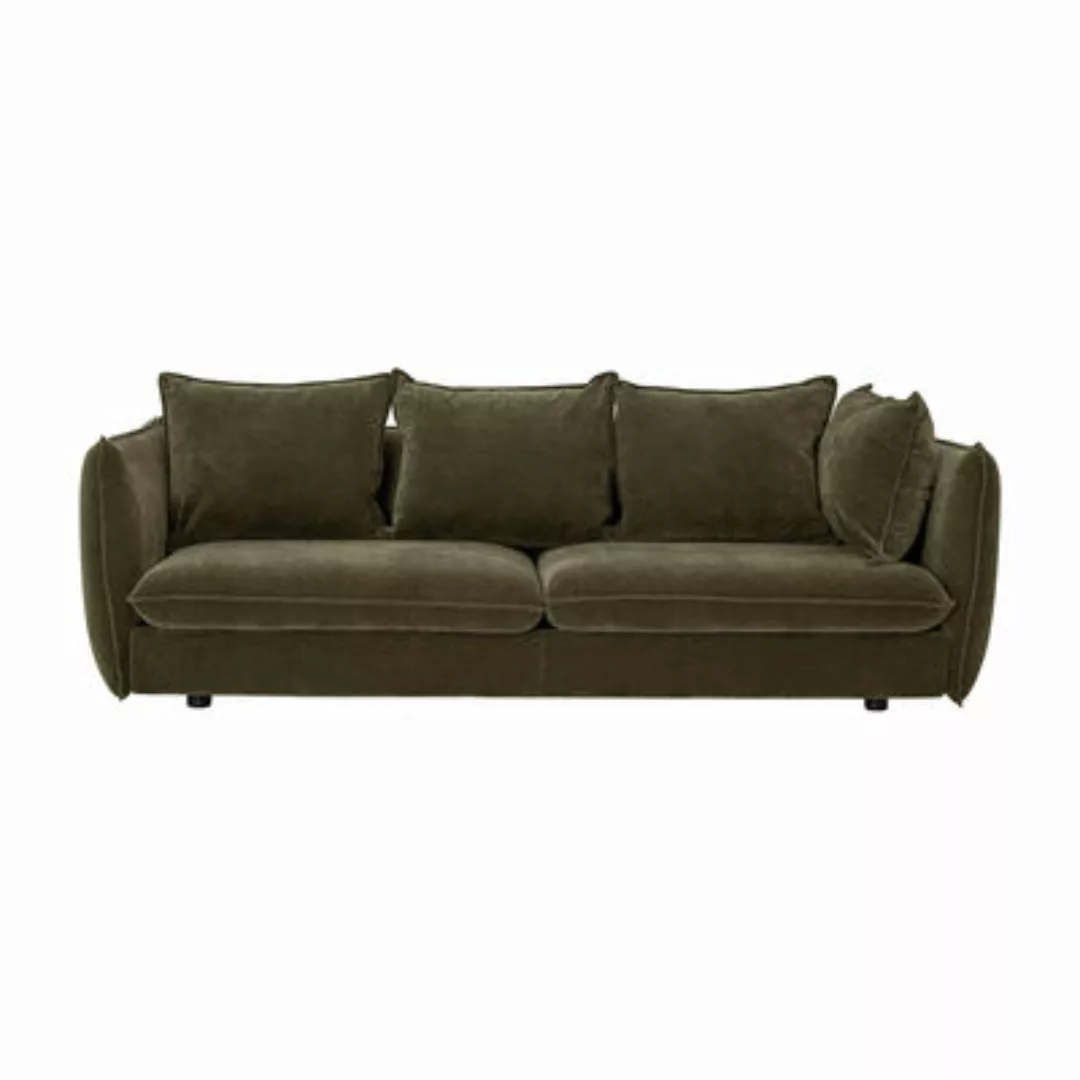 Sofa Austin textil grün / L 228 cm - Velours - Bloomingville - Grün günstig online kaufen
