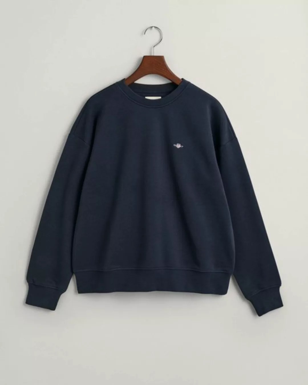 Gant Sweatshirt "SHIELD C-NECK SWEAT", Grafische GANT-Stickerei auf der Bru günstig online kaufen