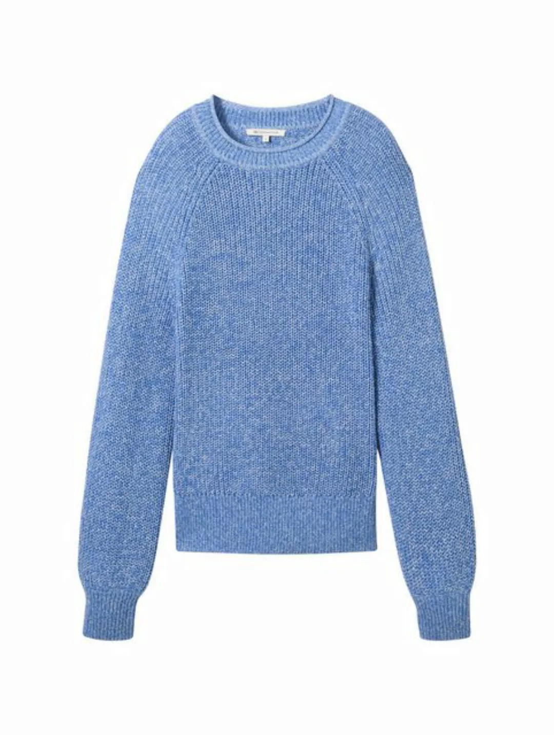 TOM TAILOR Denim Sweatshirt crew neck pullover, sicilian blue melange günstig online kaufen