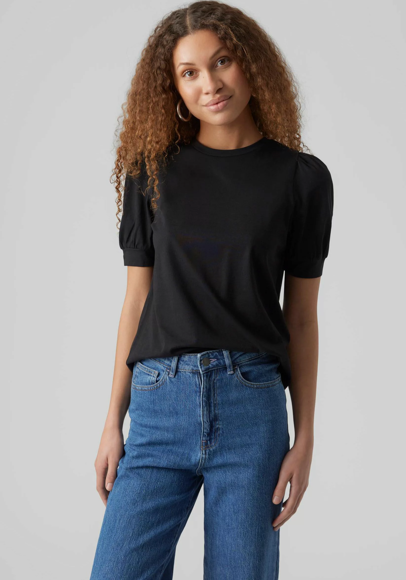 Vero Moda T-Shirt VMKERRY 2/4 O-NECK TOP VMA JRS NOOS mit Rundhalsausschnit günstig online kaufen