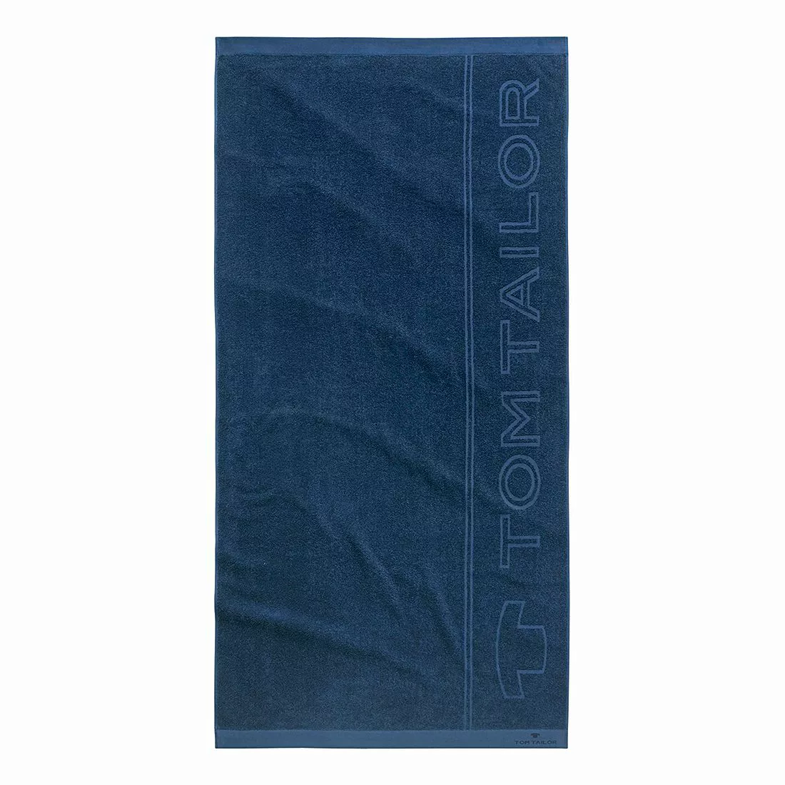 home24 Tom Tailor Saunatuch Beach Towels Dunkelblau Baumwollstoff 90x180 cm günstig online kaufen