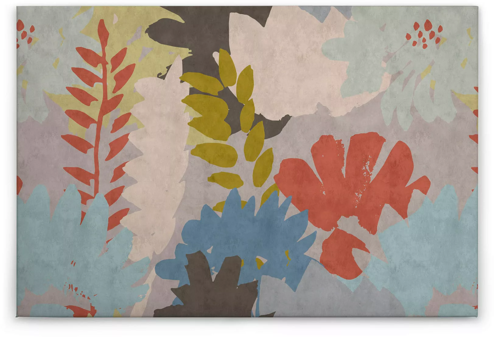 A.S. Création Leinwandbild "floral collage 3", Abstrakt, (1 St.), Keilrahme günstig online kaufen