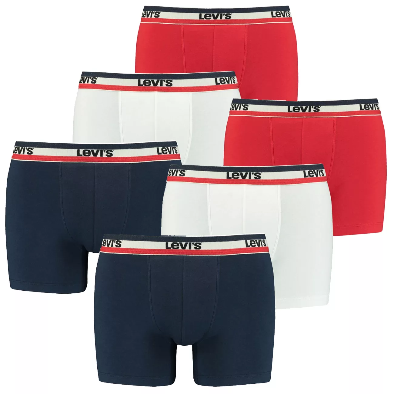 Levis Herren Sportswear Logo Boxer Brief 6er 9er 12er Multipack günstig online kaufen