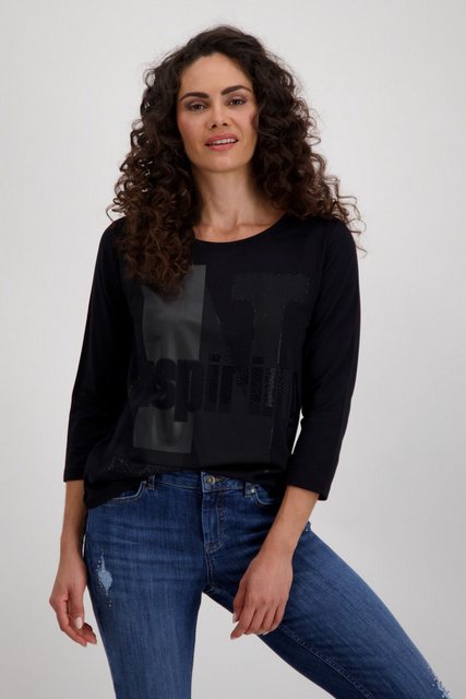 Monari Blusenshirt Pullover schwarz günstig online kaufen