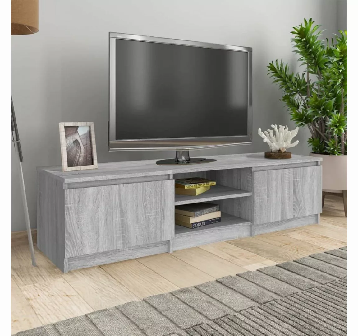 furnicato TV-Schrank Grau Sonoma 140x40x35,5 cm Holzwerkstoff günstig online kaufen
