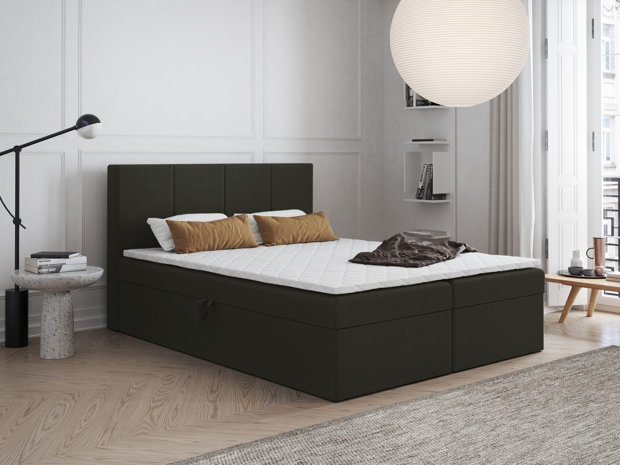 Godre Boxspringbett mit Bettkasten FARO 140x200 günstig online kaufen