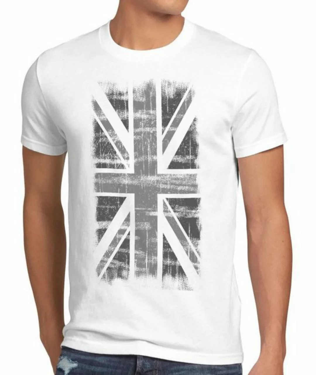 Print-Shirt Herren T-Shirt England Union Jack Britain Flagge United Kingdom günstig online kaufen