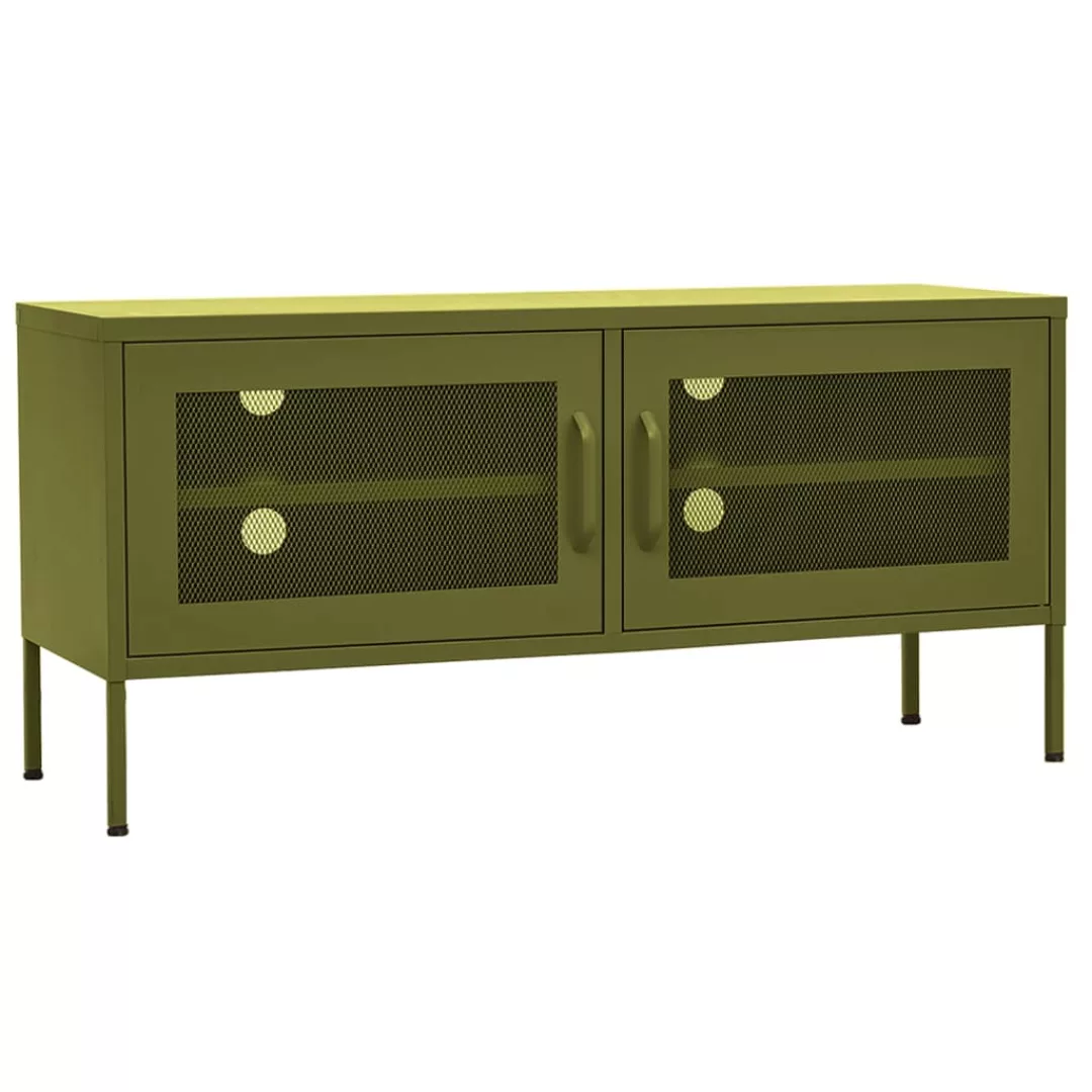 vidaXL TV-Schrank TV-Schrank Olivgrün 105x35x50 cm günstig online kaufen