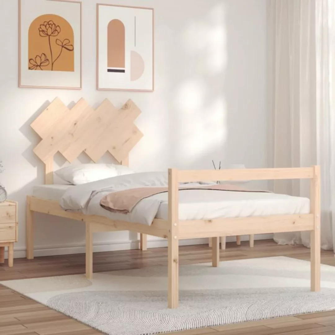 vidaXL Bett Seniorenbett mit Kopfteil Massivholz günstig online kaufen