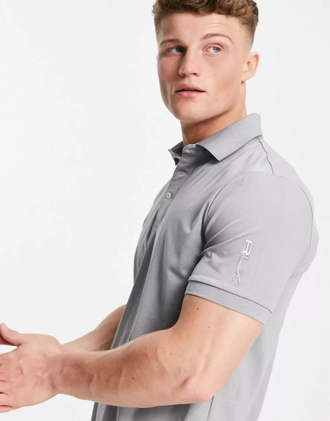 Polo Ralph Lauren – RLX Golf – Leichtes Polohemd mit Schulterlogo und Belüf günstig online kaufen