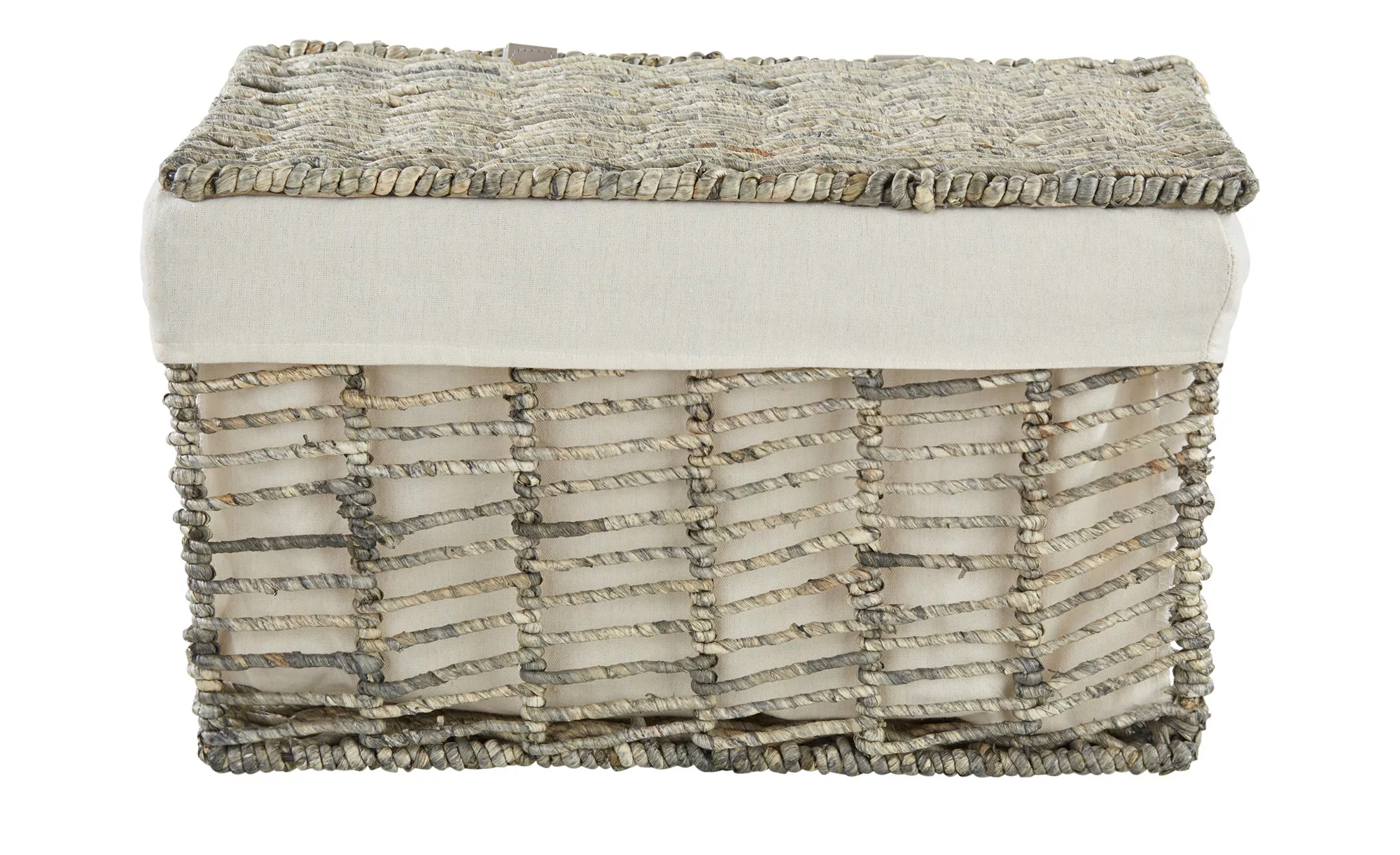 Aufbewahrungskorb - grau - Maisblatt - 48 cm - 28 cm - 32 cm - Aufbewahrung günstig online kaufen