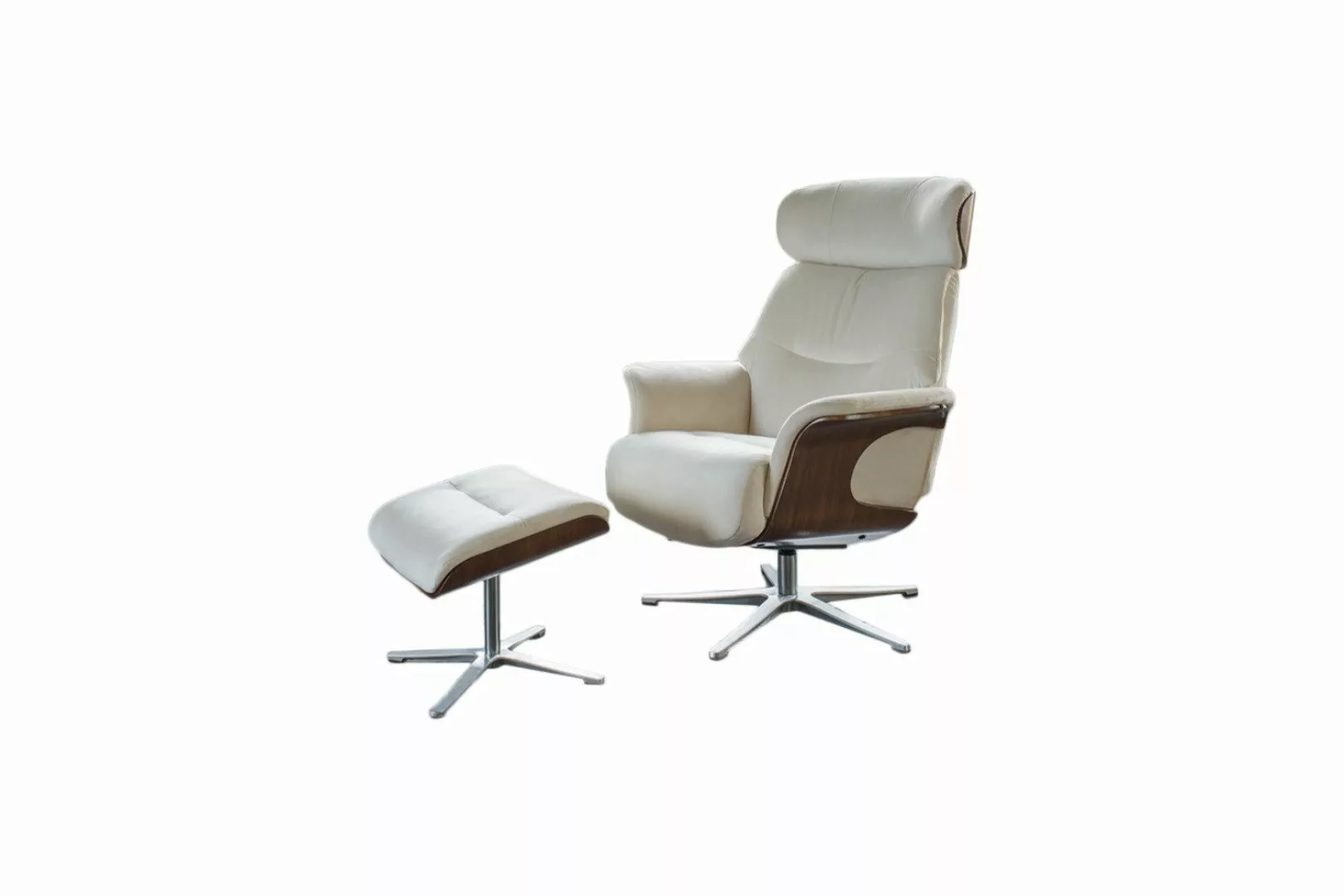 KAWOLA Relaxsessel TOSAR, Drehsessel mit Hocker günstig online kaufen