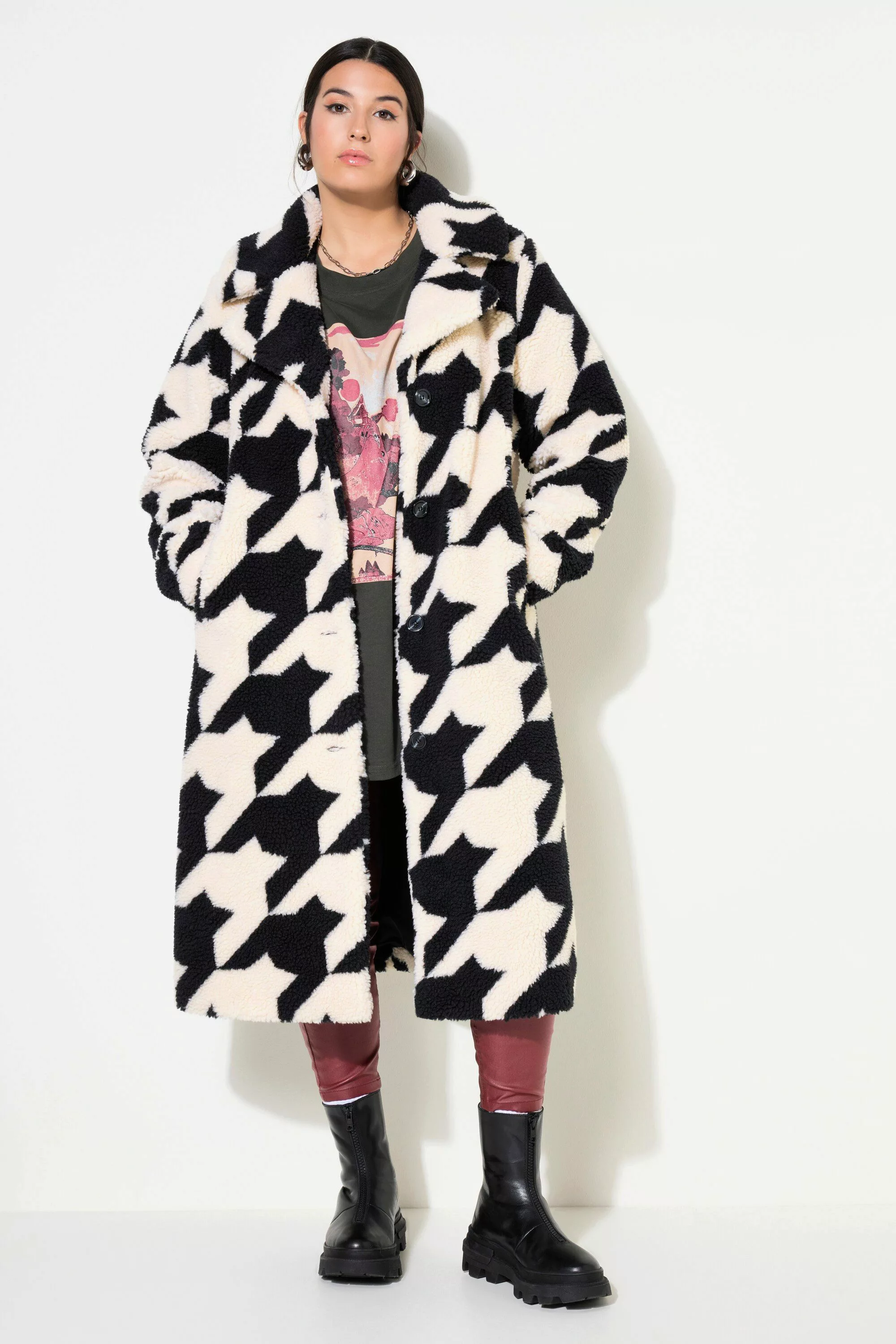 Studio Untold Wintermantel Teddymantel Straight Shape günstig online kaufen