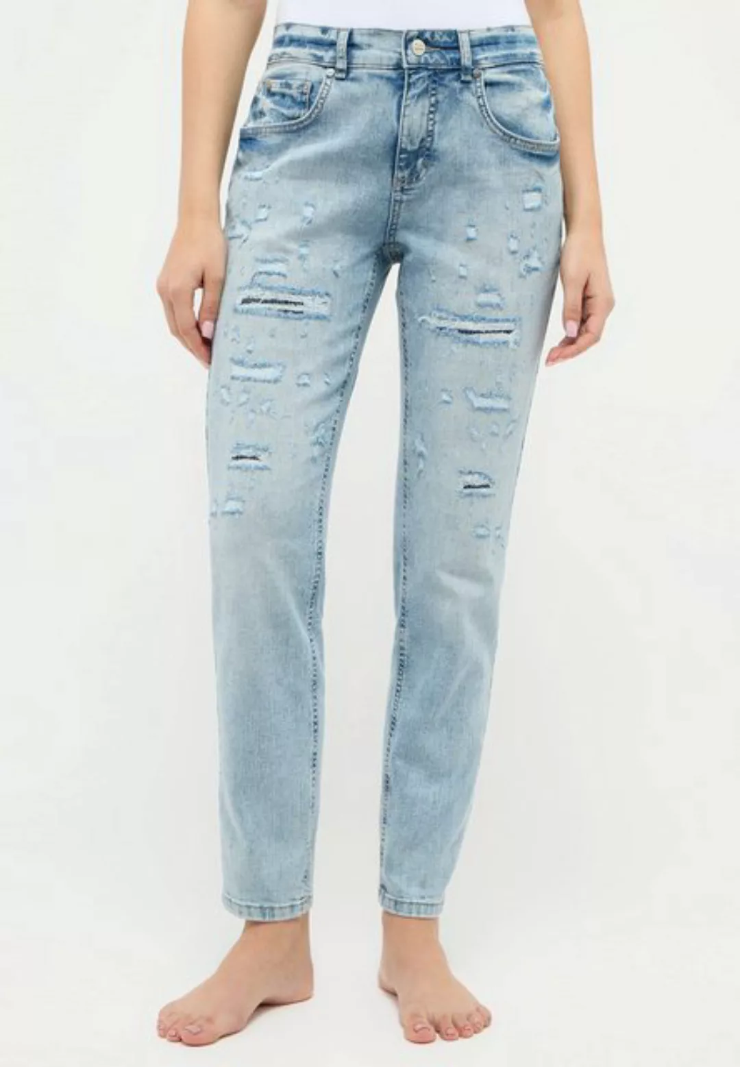 ANGELS 7/8-Jeans Jeans Boyfriend Destroy Tape günstig online kaufen