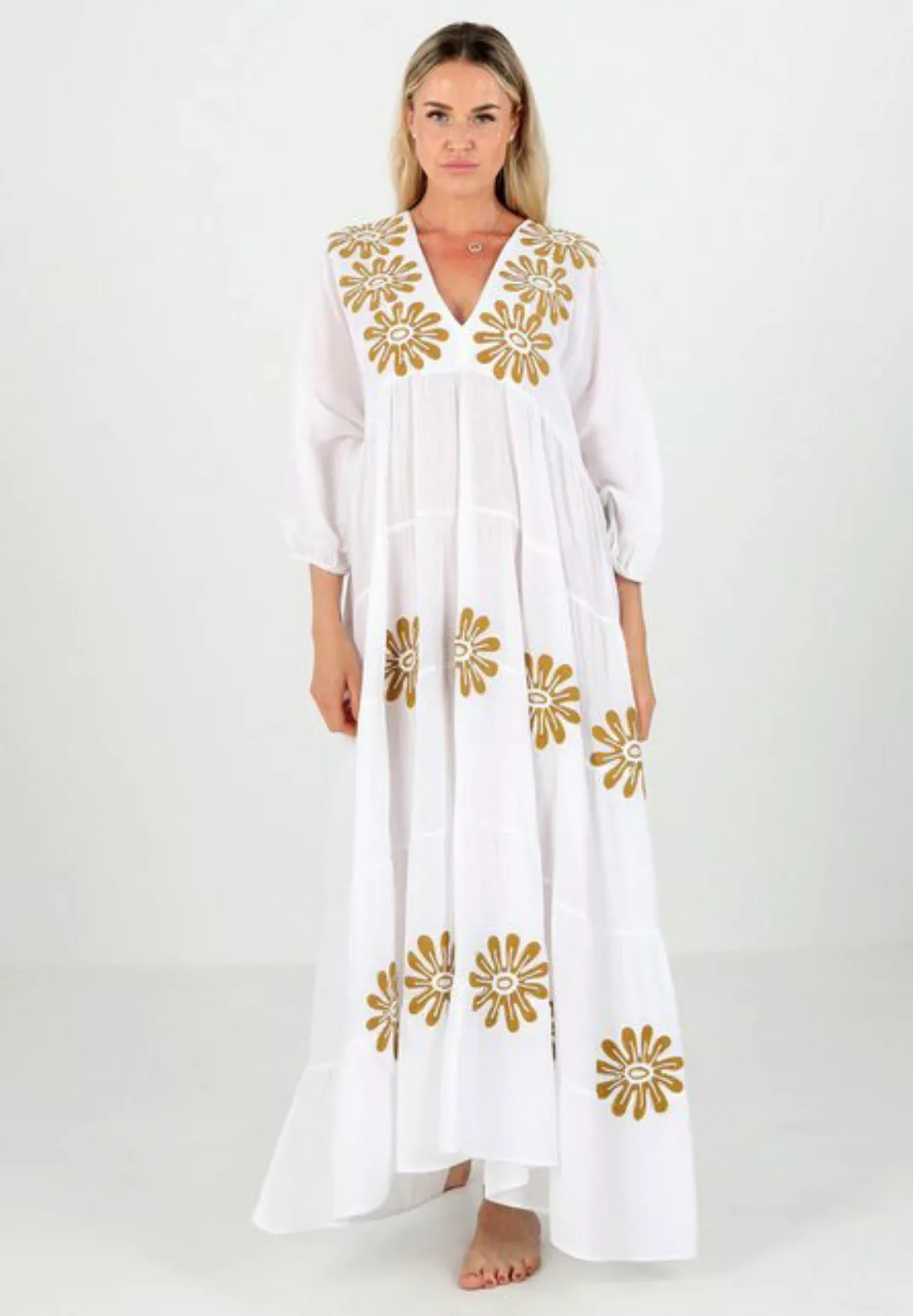 YC Fashion & Style Sommerkleid Oversized Sommer Kleid aus Baumwolle Boho günstig online kaufen