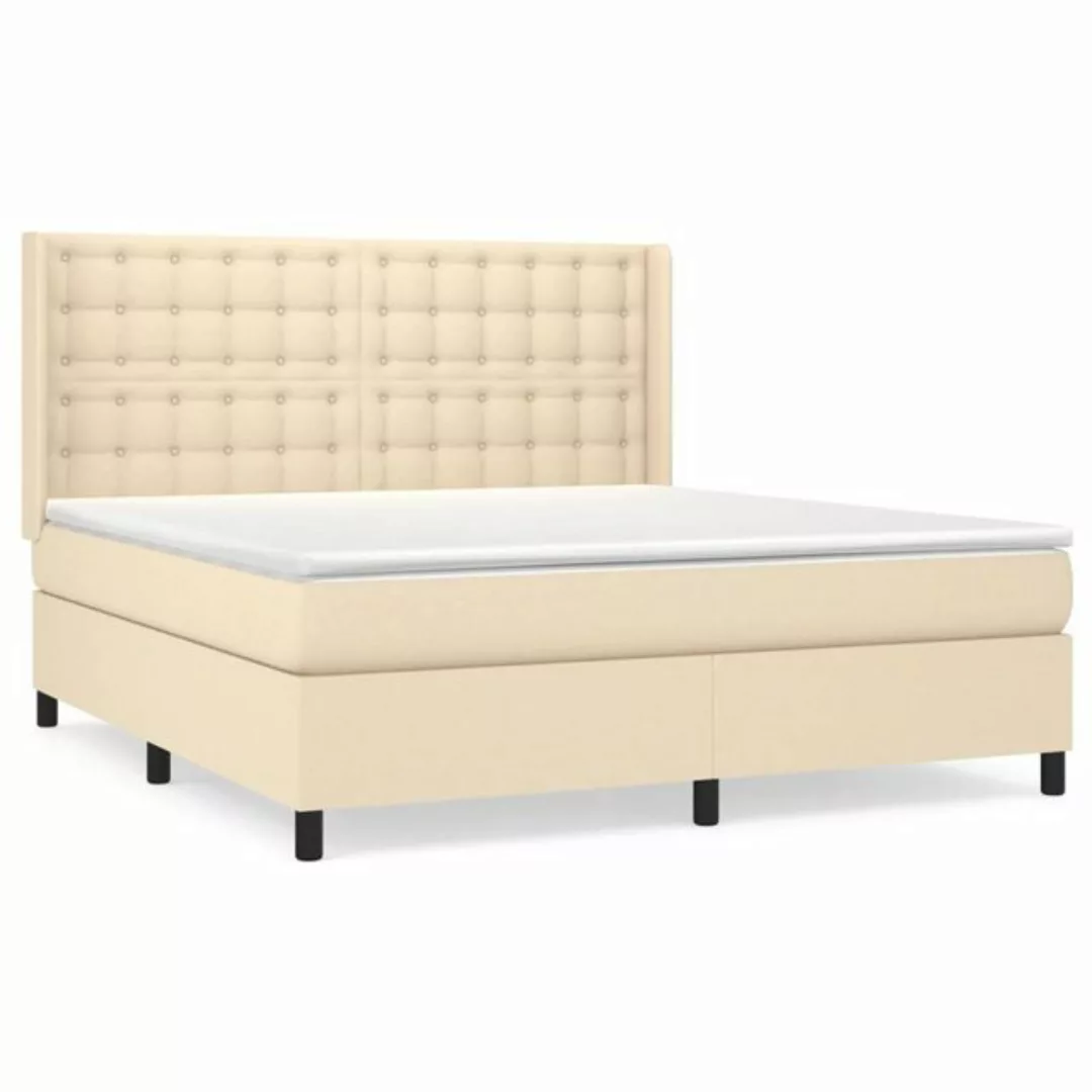 vidaXL Boxspringbett Bett Boxspringbett mit Matratze & Topper Stoff verschi günstig online kaufen