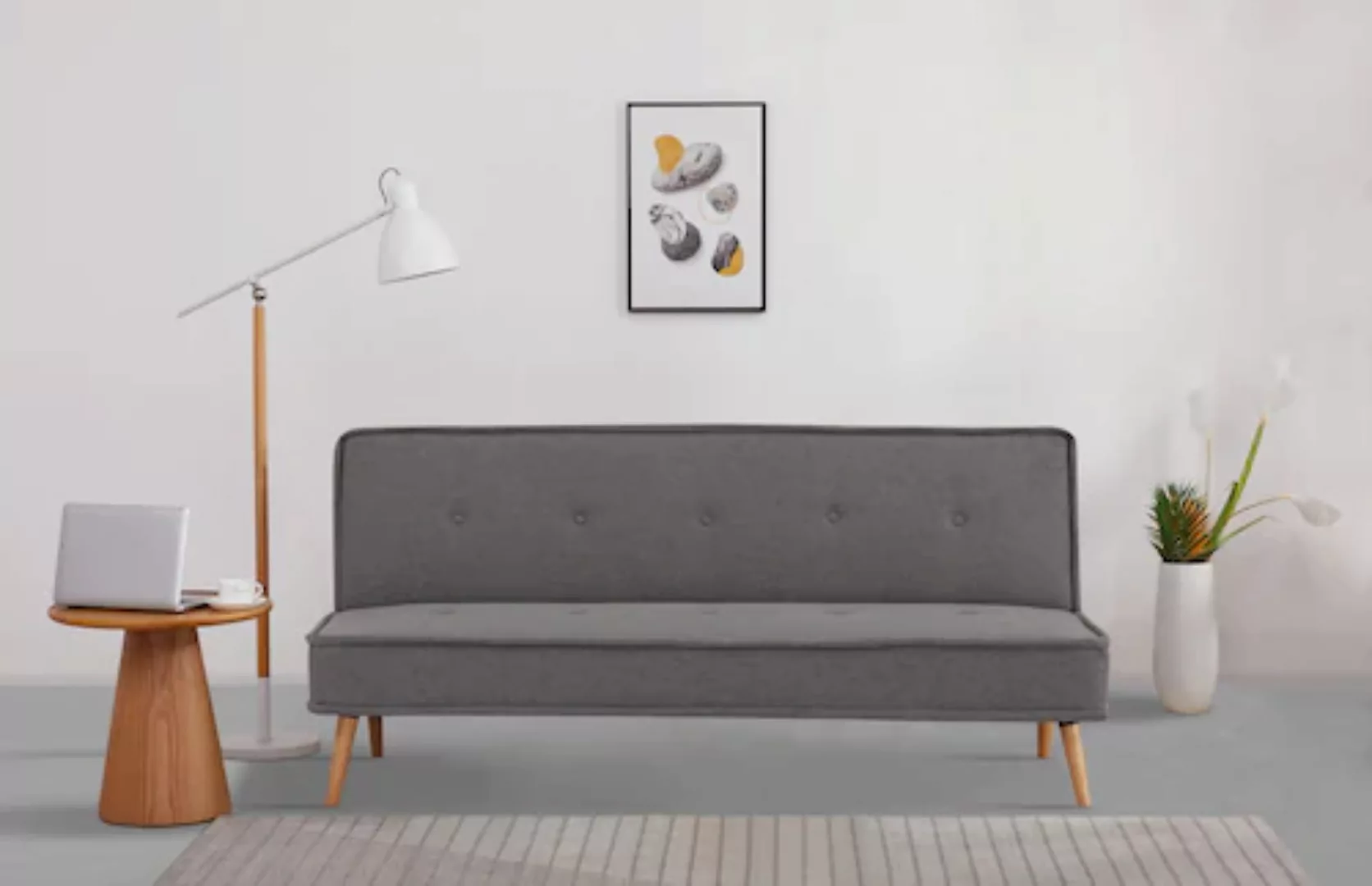 INOSIGN Schlafsofa "ARBON,183cm, klappbarer 3-Sitzer mit verstellbarer Rück günstig online kaufen