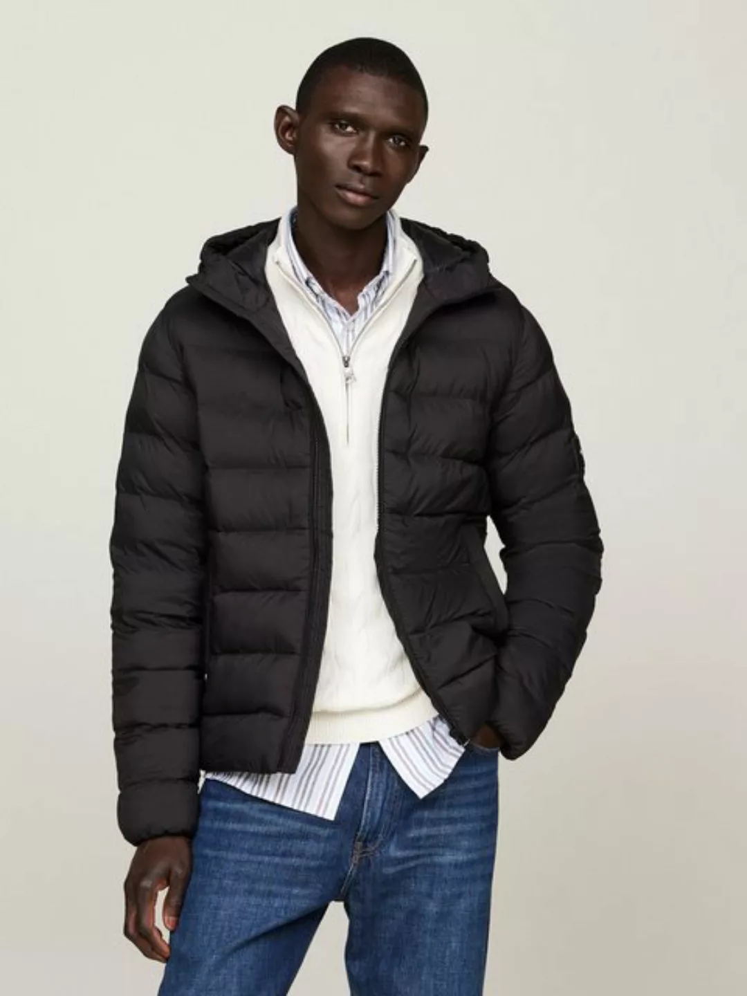 Tommy Hilfiger Steppjacke "MID WEIGHT HOODED JACKET", mit Kapuze günstig online kaufen