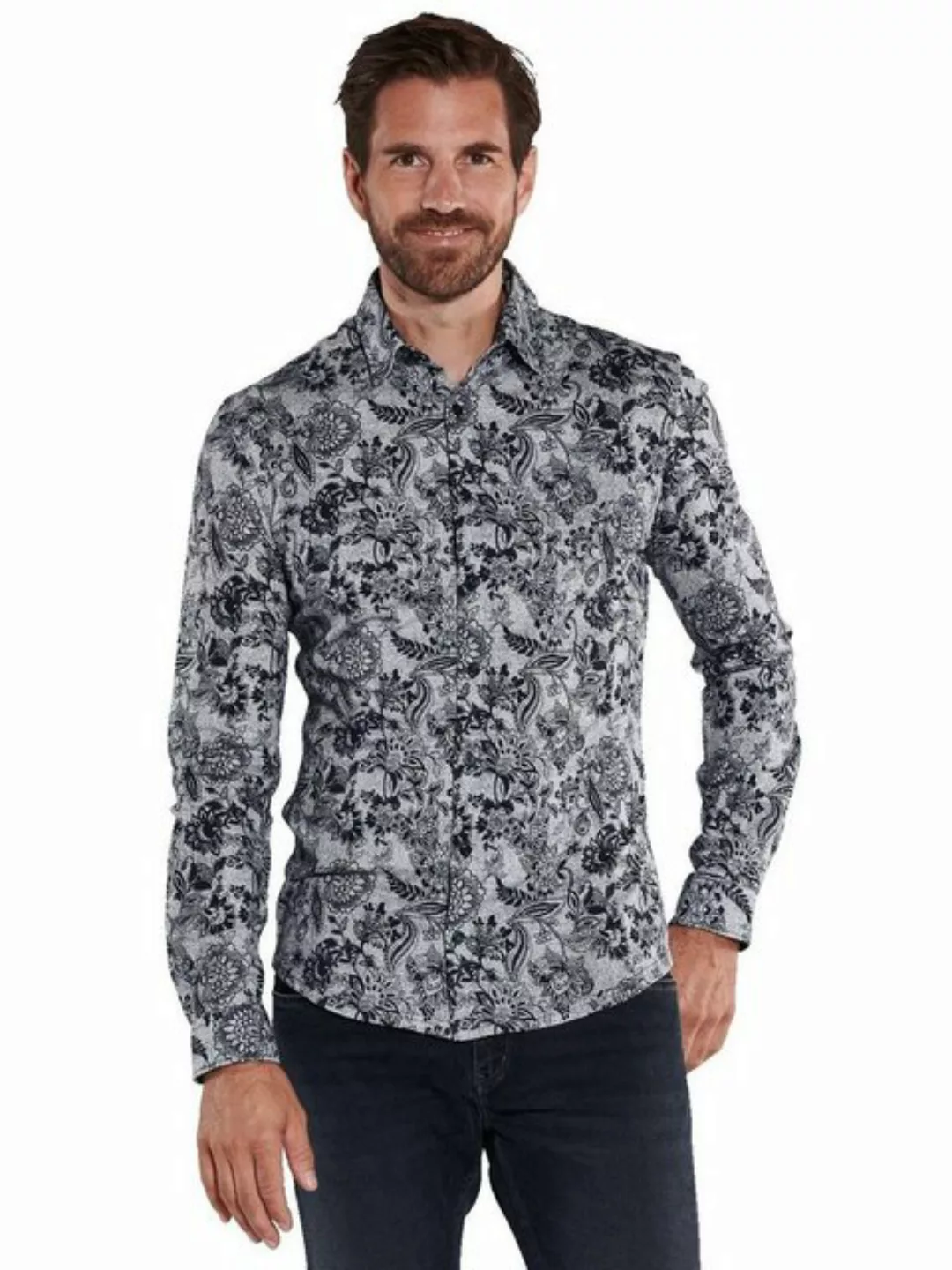 Engbers Langarmhemd Langarm-Hemd aus Jersey günstig online kaufen