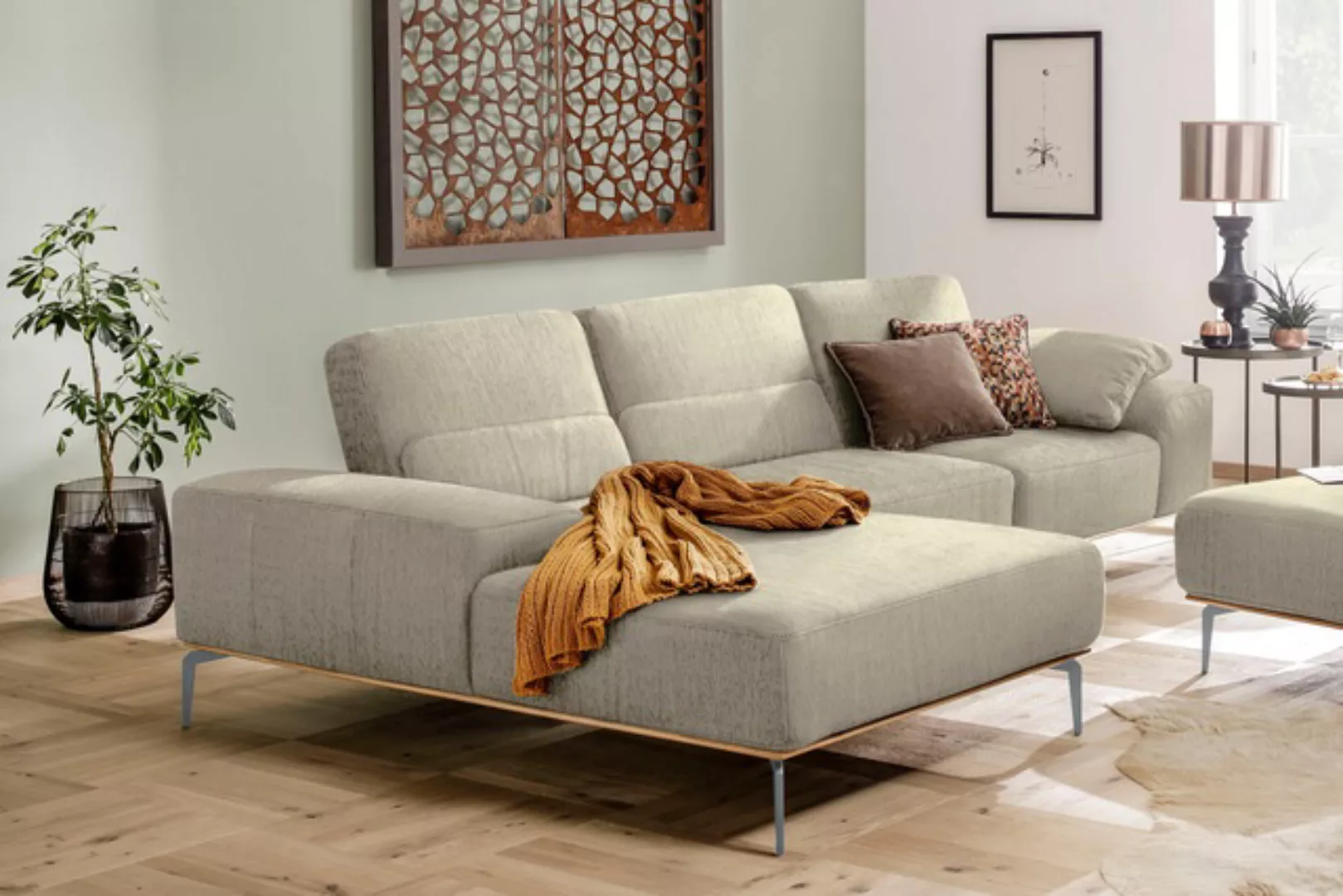 W.SCHILLIG Ecksofa "run, Designsofa mit tollem Sitzkomfort, bequem, L-Form" günstig online kaufen