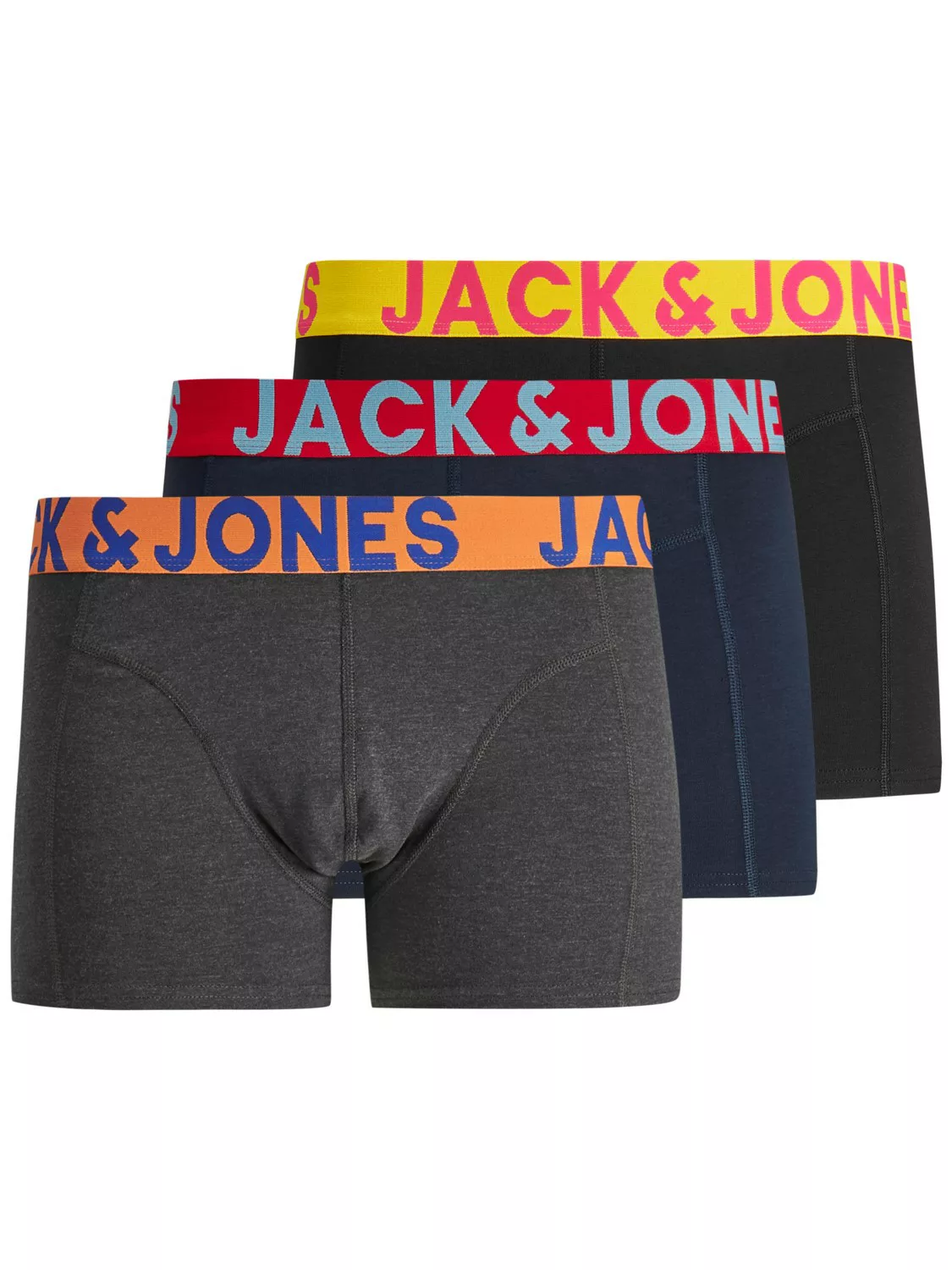 Jack & Jones Herren Boxershorts JACCRAZY SOLID TRUNKS 3er Pack günstig online kaufen