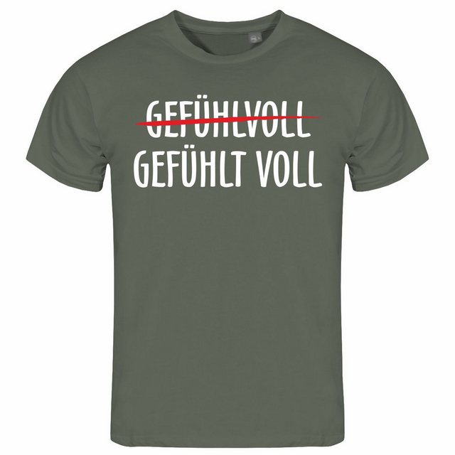 deinshirt Print-Shirt Herren T-Shirt Gefühlt Voll Funshirt mit Motiv günstig online kaufen