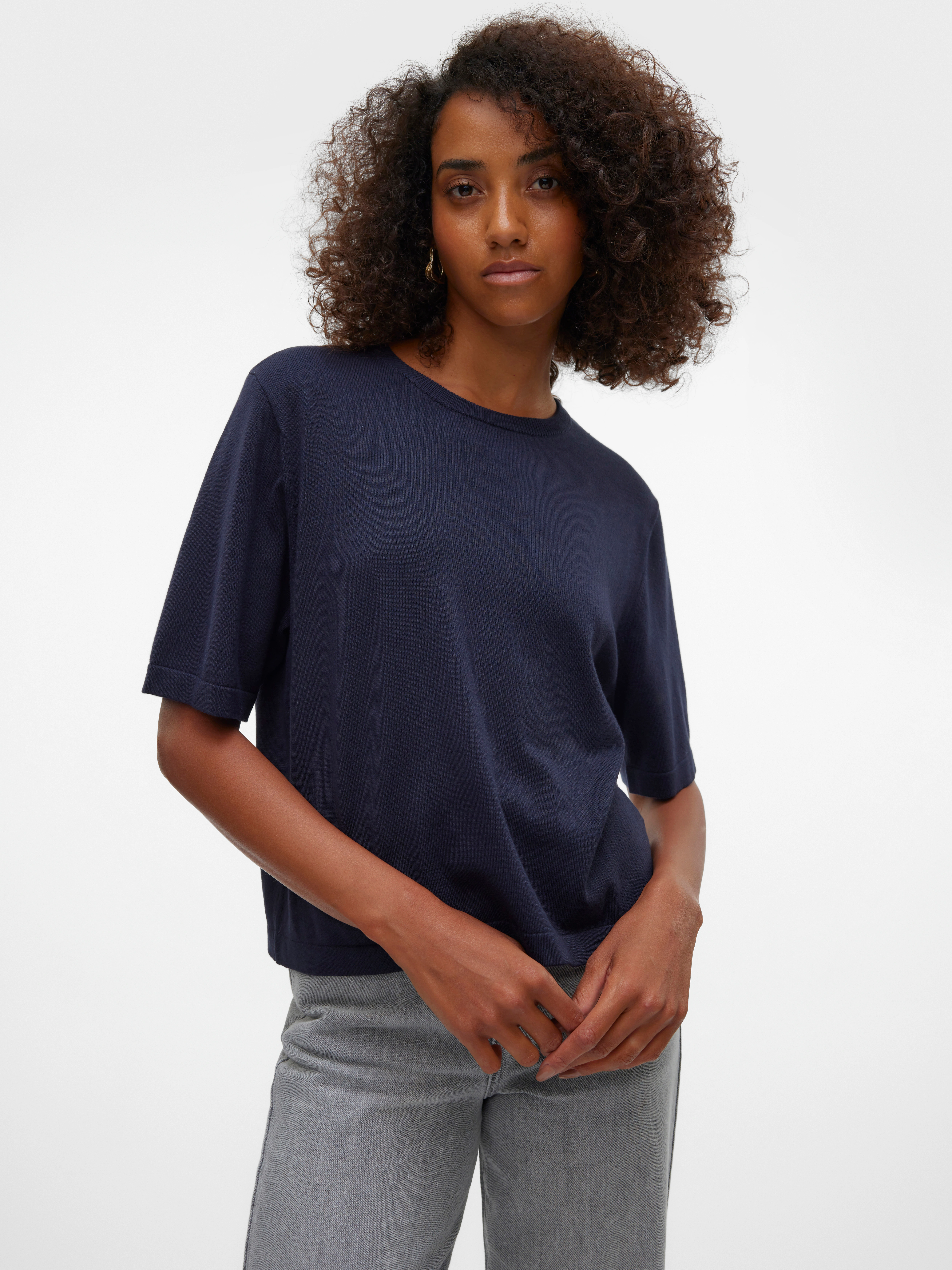 Vero Moda Kurzarmpullover VMSILJE 2/4 O-NCK günstig online kaufen