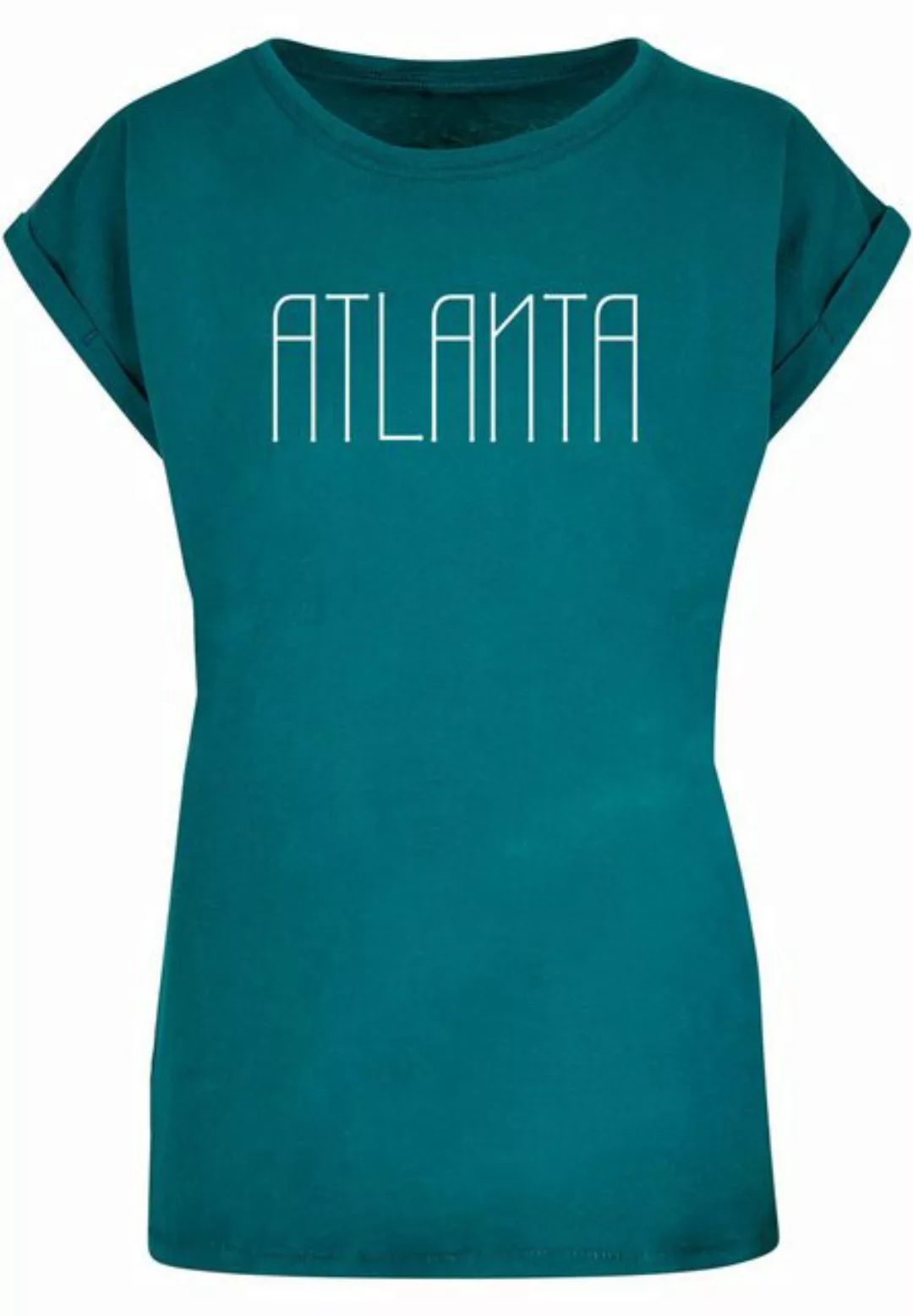 Merchcode T-Shirt Merchcode Damen Ladies Atlanta X Extended Shoulder Tee (1 günstig online kaufen