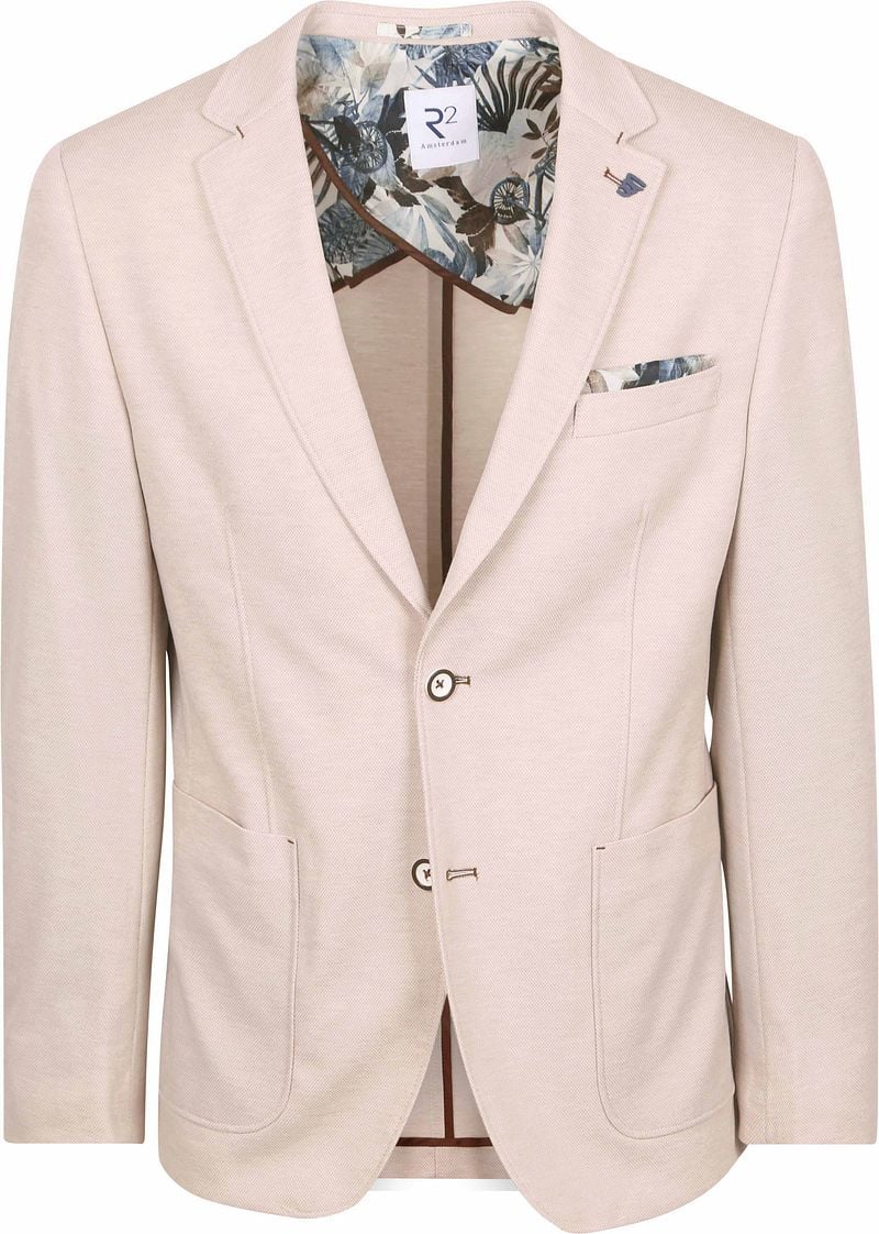 R2 Jersey Blazer Ecru - Größe 50 günstig online kaufen