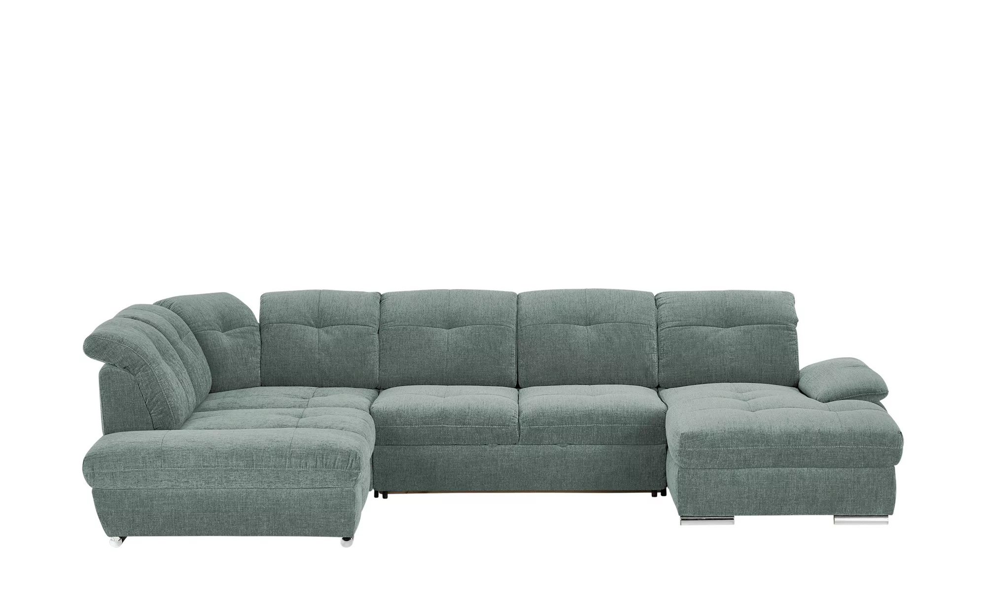 Wohnlandschaft - blau - 377 cm - 197 cm - Polstermöbel > Sofas > Wohnlandsc günstig online kaufen