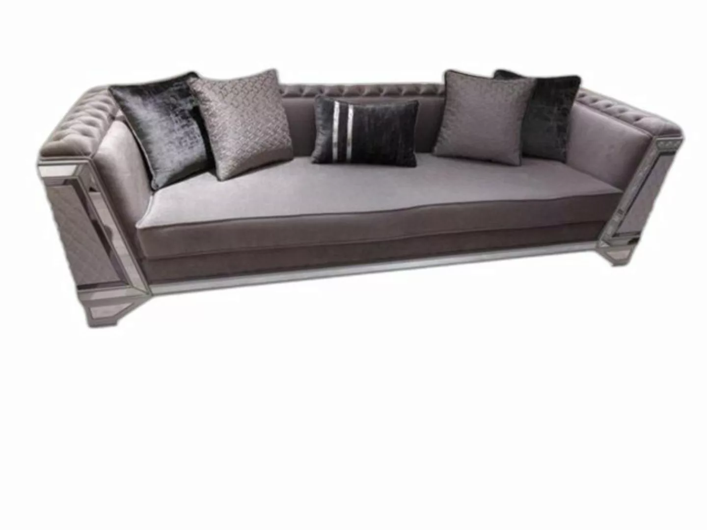 Xlmoebel 3-Sitzer Wohnen Möbel Couch 3 Personen Edel Couch 3 Personen Grau, günstig online kaufen