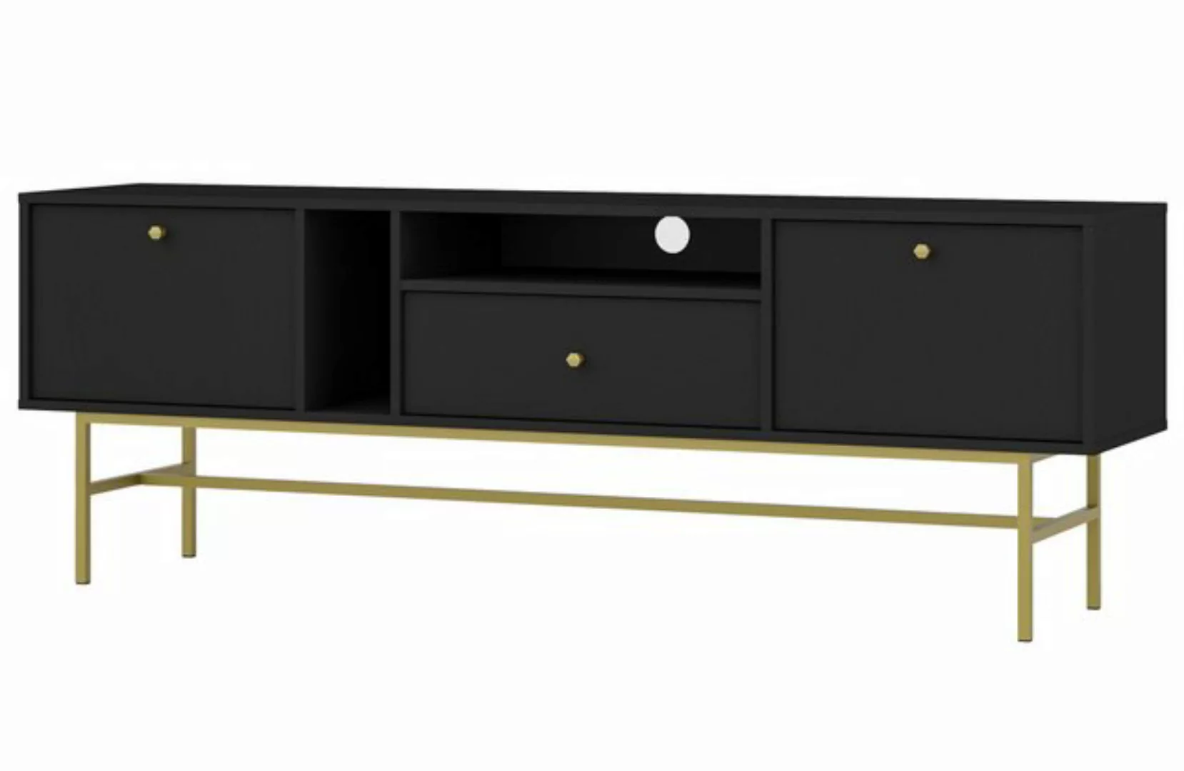 Furnix TV-Schrank Tonkin Kabinett Sideboard mit zwei Schränken und Schublad günstig online kaufen