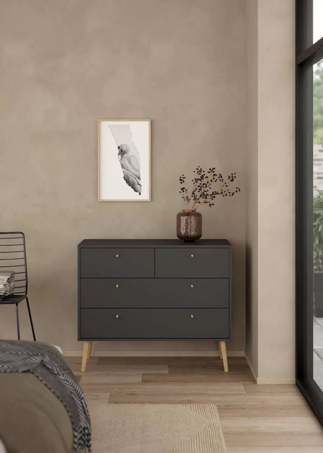 Home affaire Kommode "Bodo, Aufbewahrung, Schubladenschrank, Sideboard,", 4 günstig online kaufen