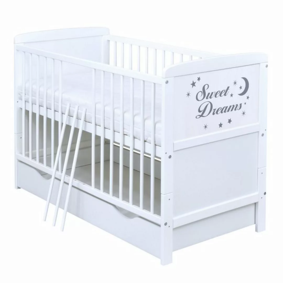 Baby-Delux Babybett Sweet Dreams Bettkasten, Kinderbett Gitterbett 140x70 w günstig online kaufen