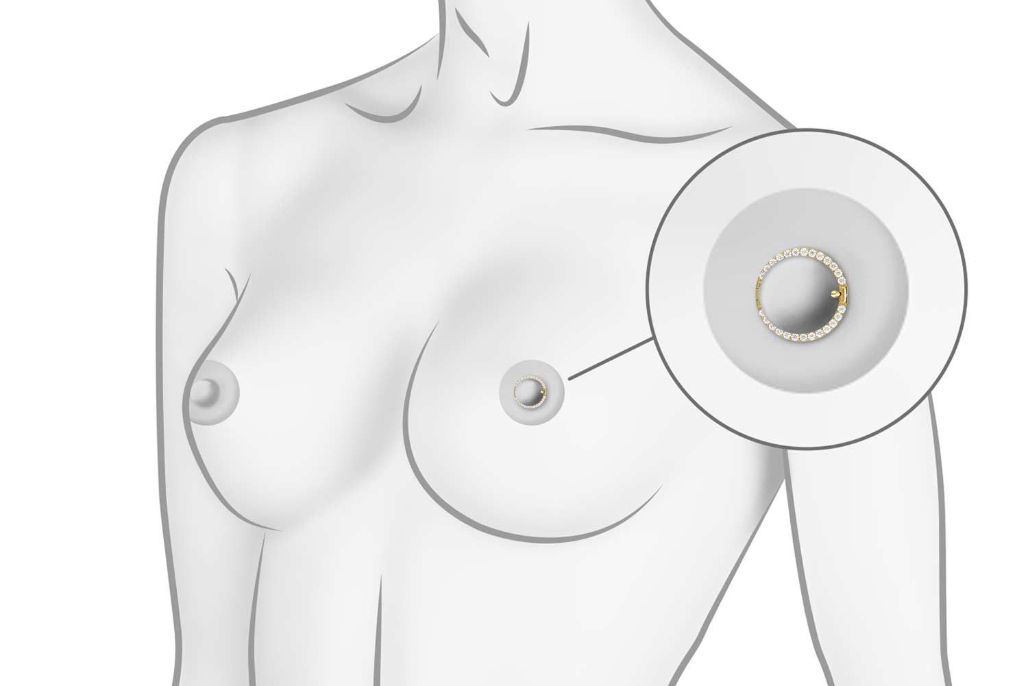 PIERCINGLINE Nasenpiercing Titan Nippelpiericing Clicker RING günstig online kaufen