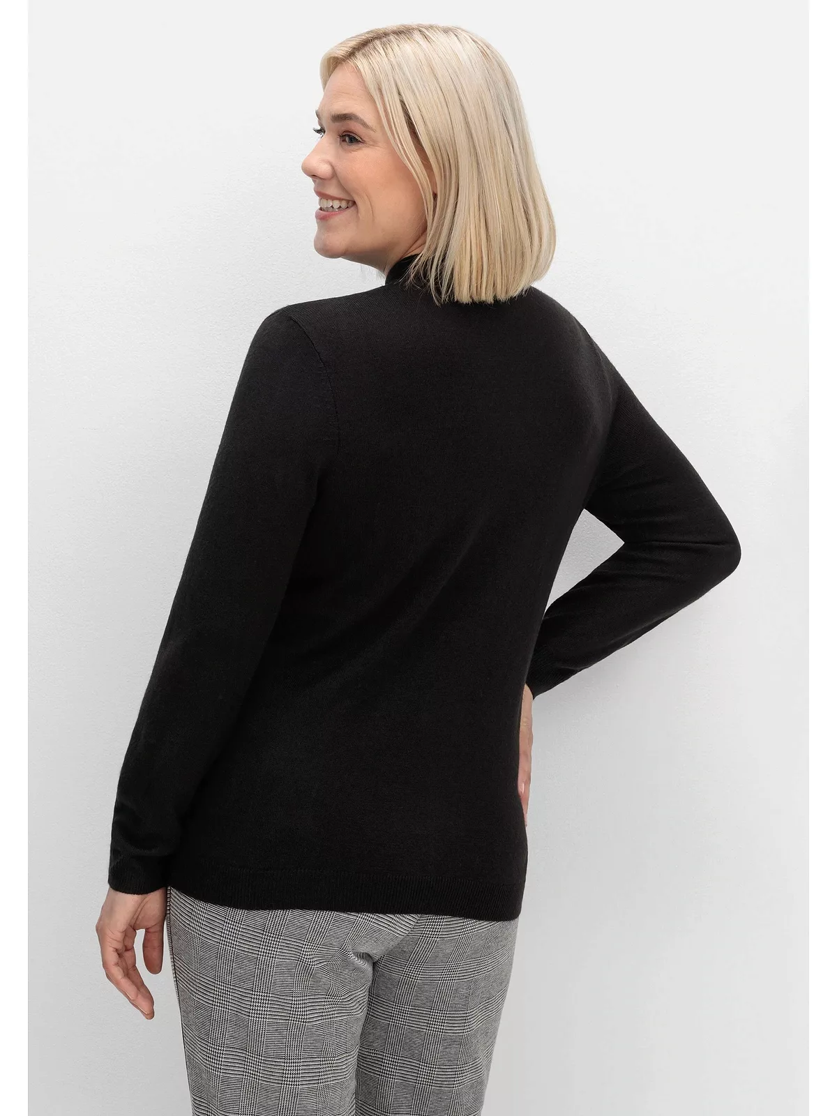 Sheego Stehkragenpullover "Große Größen", in weicher Qualität günstig online kaufen