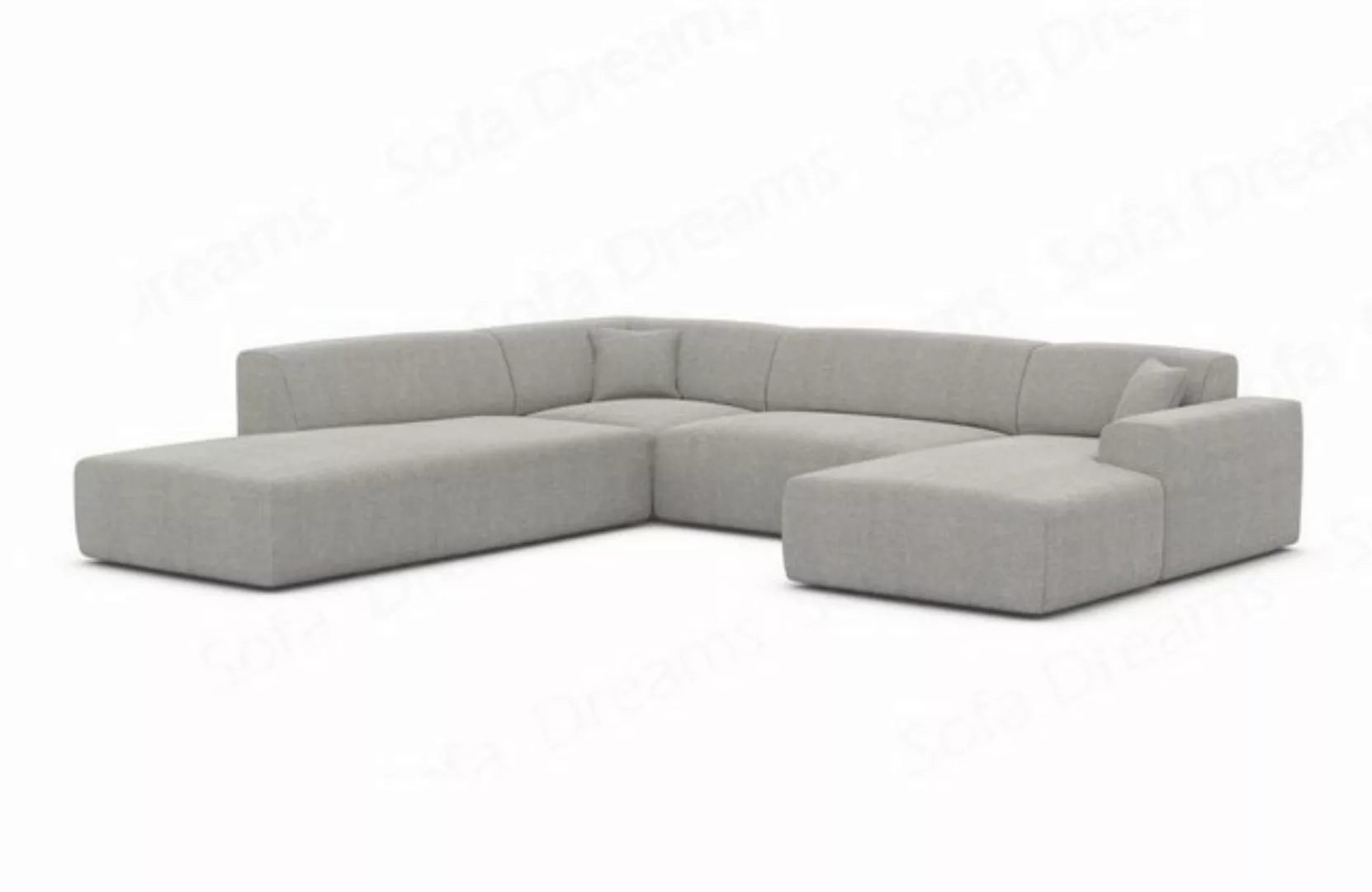 Sofa Dreams Wohnlandschaft Designer Strukturstoff Sofa Mallorca U Lounge St günstig online kaufen